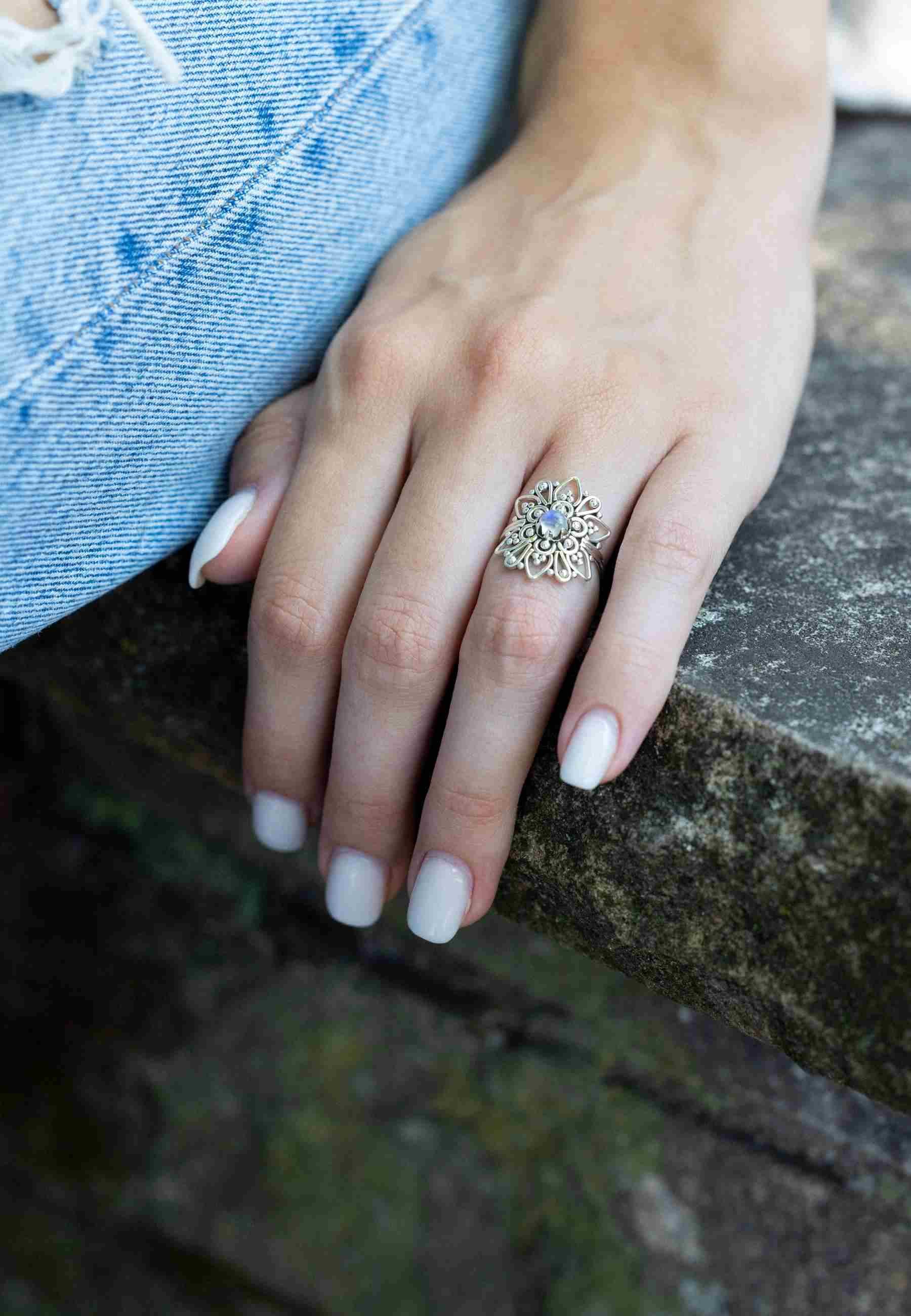 mantraroma Silberring MUDARA-EMPAT aus 925 Silber günstig online kaufen