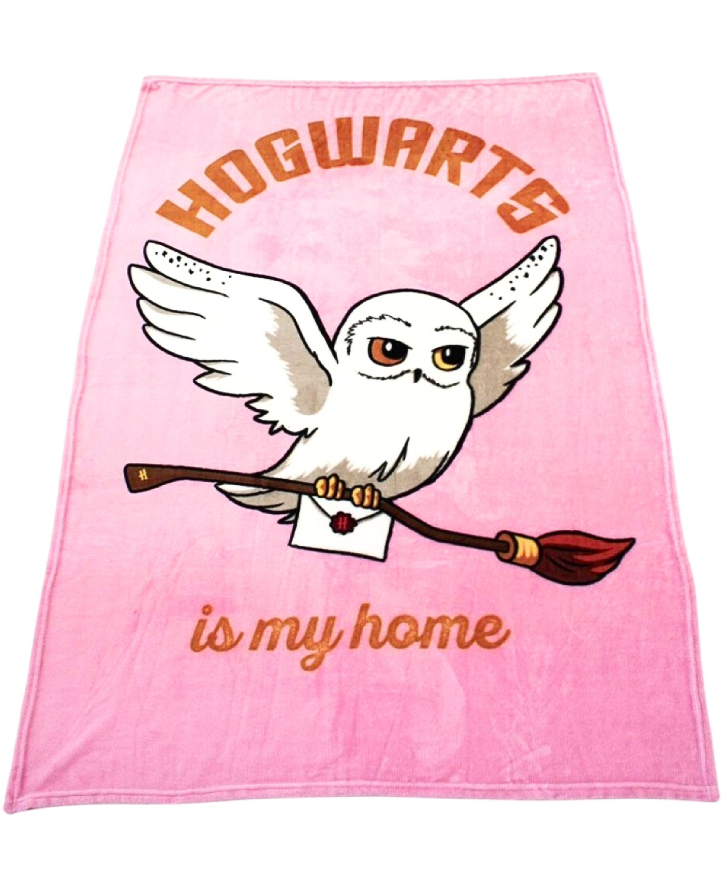 Kinderdecke HEDWIG, Harry Potter, Flanelldecke weiche Kuscheldecke 150 x 110 cm