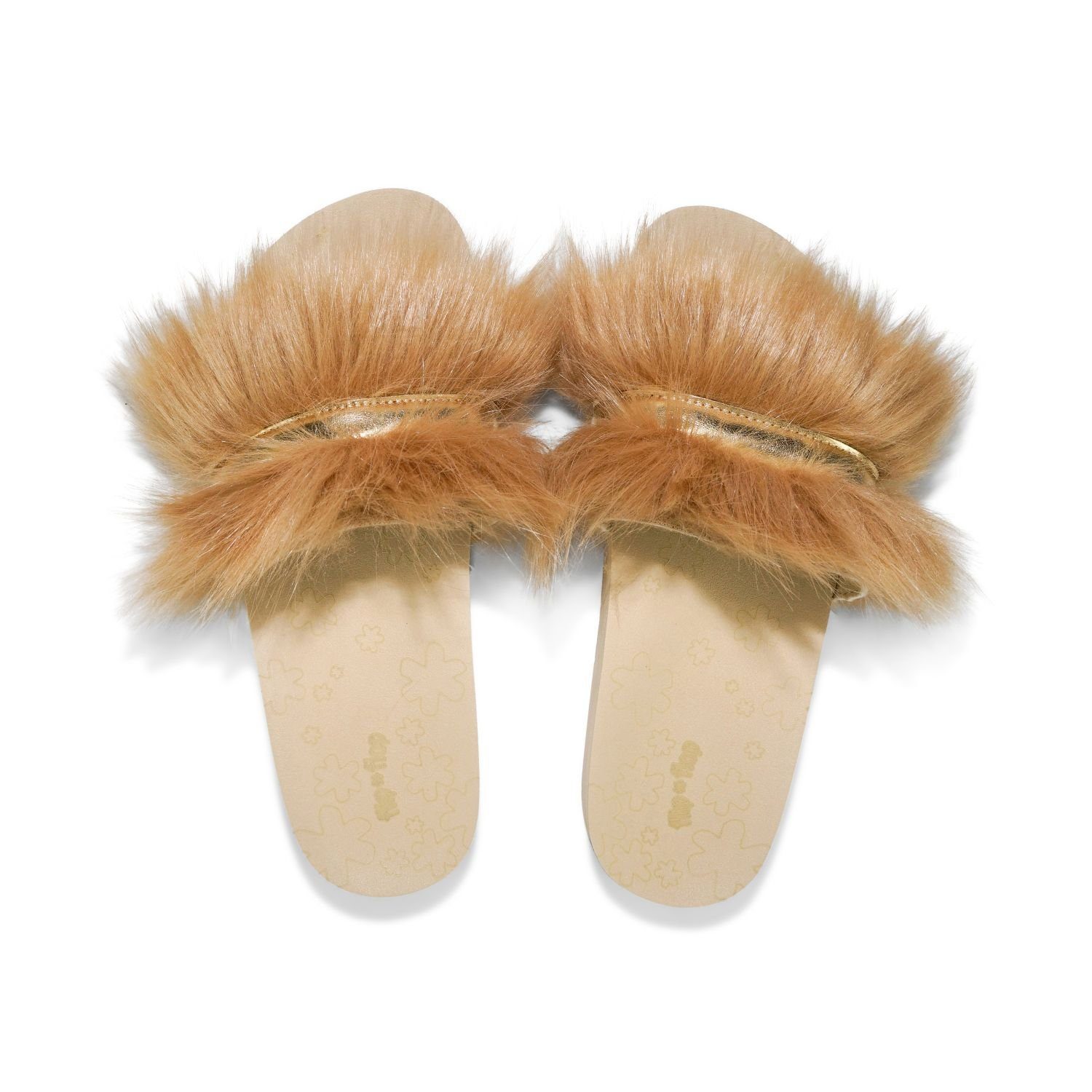 pool*hairy strap Hausschuh