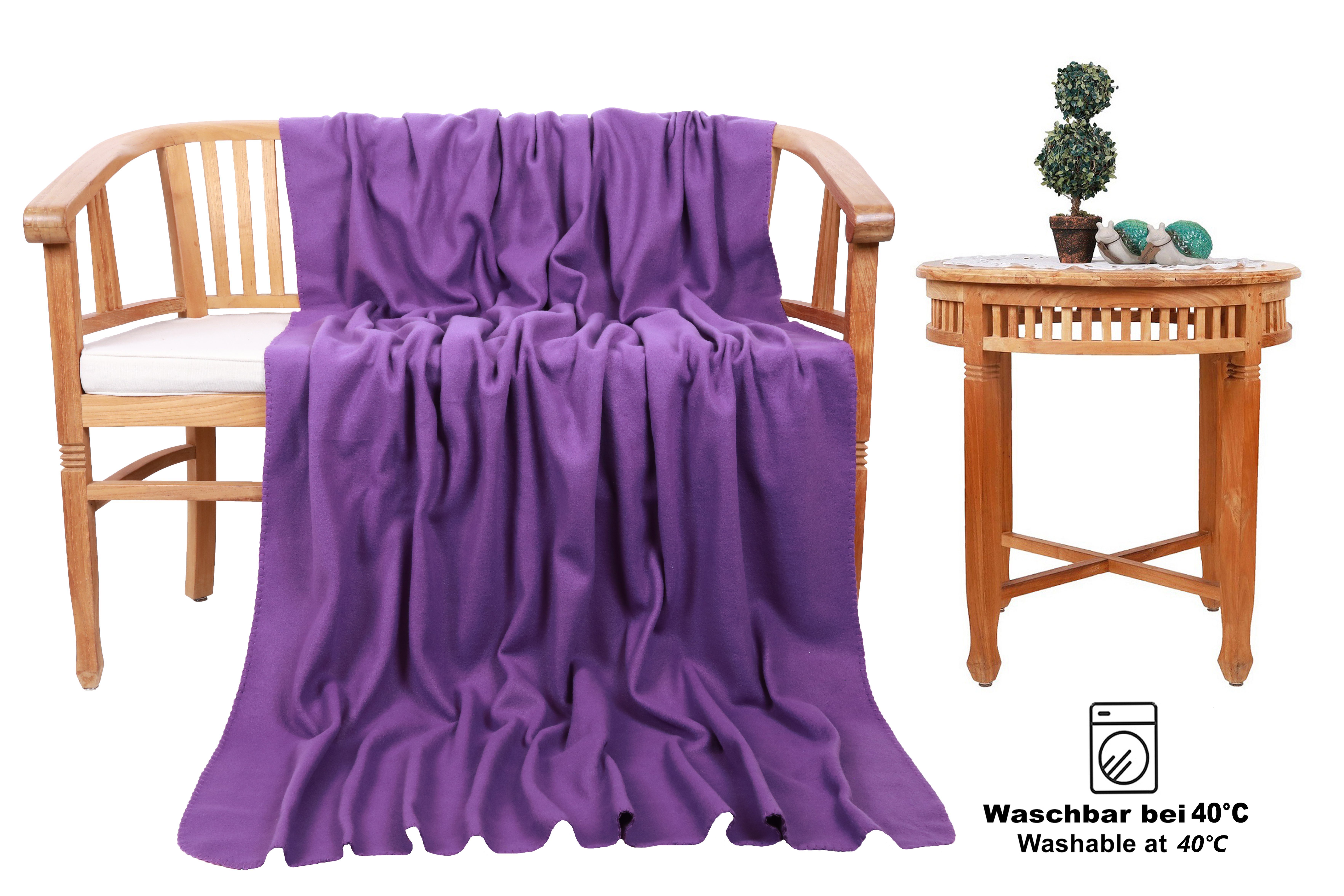 Wohndecke 2 Stück Maxi Fleecedecken Kuscheldecken günstig online kaufen