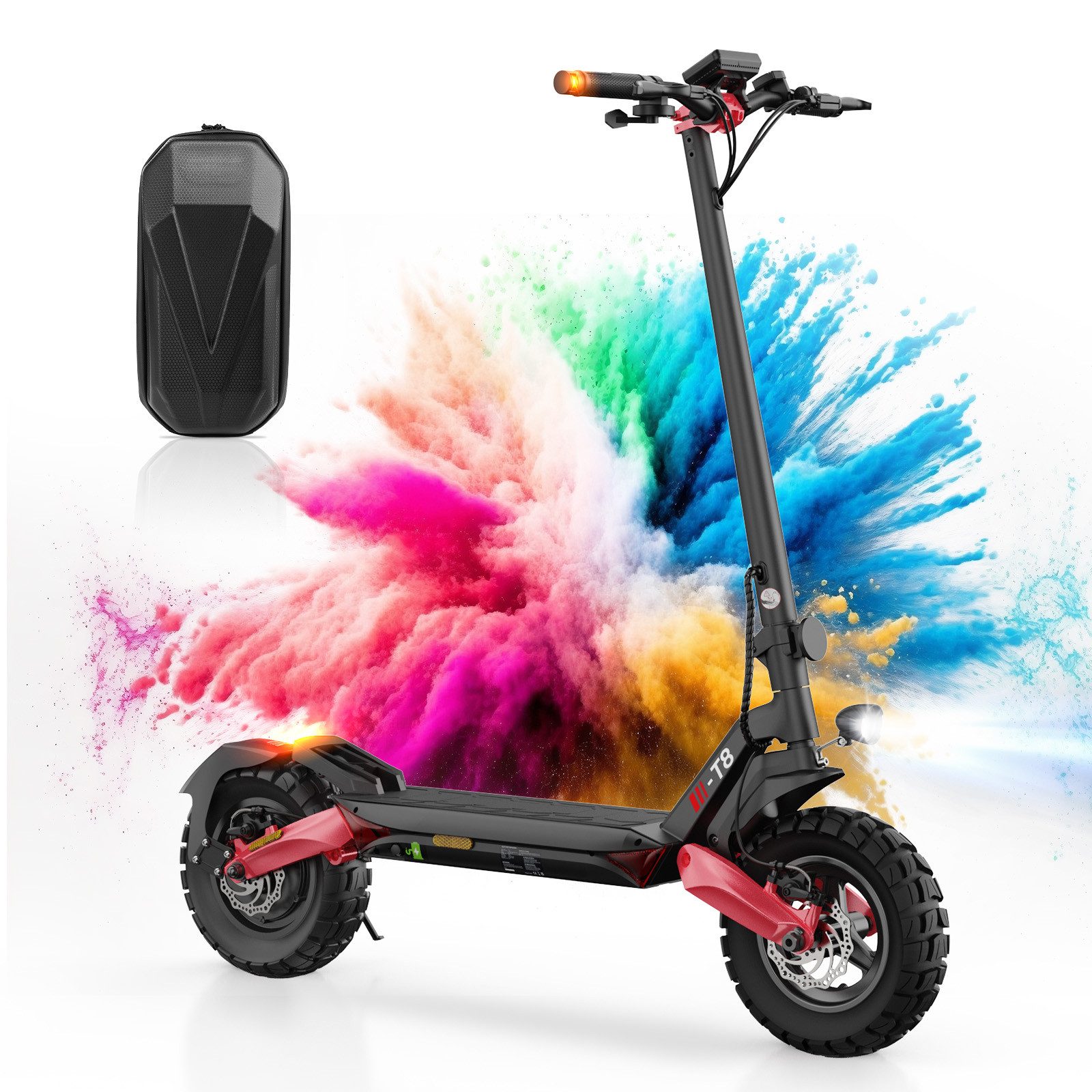iSinwheel E-Scooter Offroad Elektroroller mit Straßenzulassung, 20 km/h, (1 tlg), 100km Reichweite, praktisch, zusammenklappbar und leistungsstark