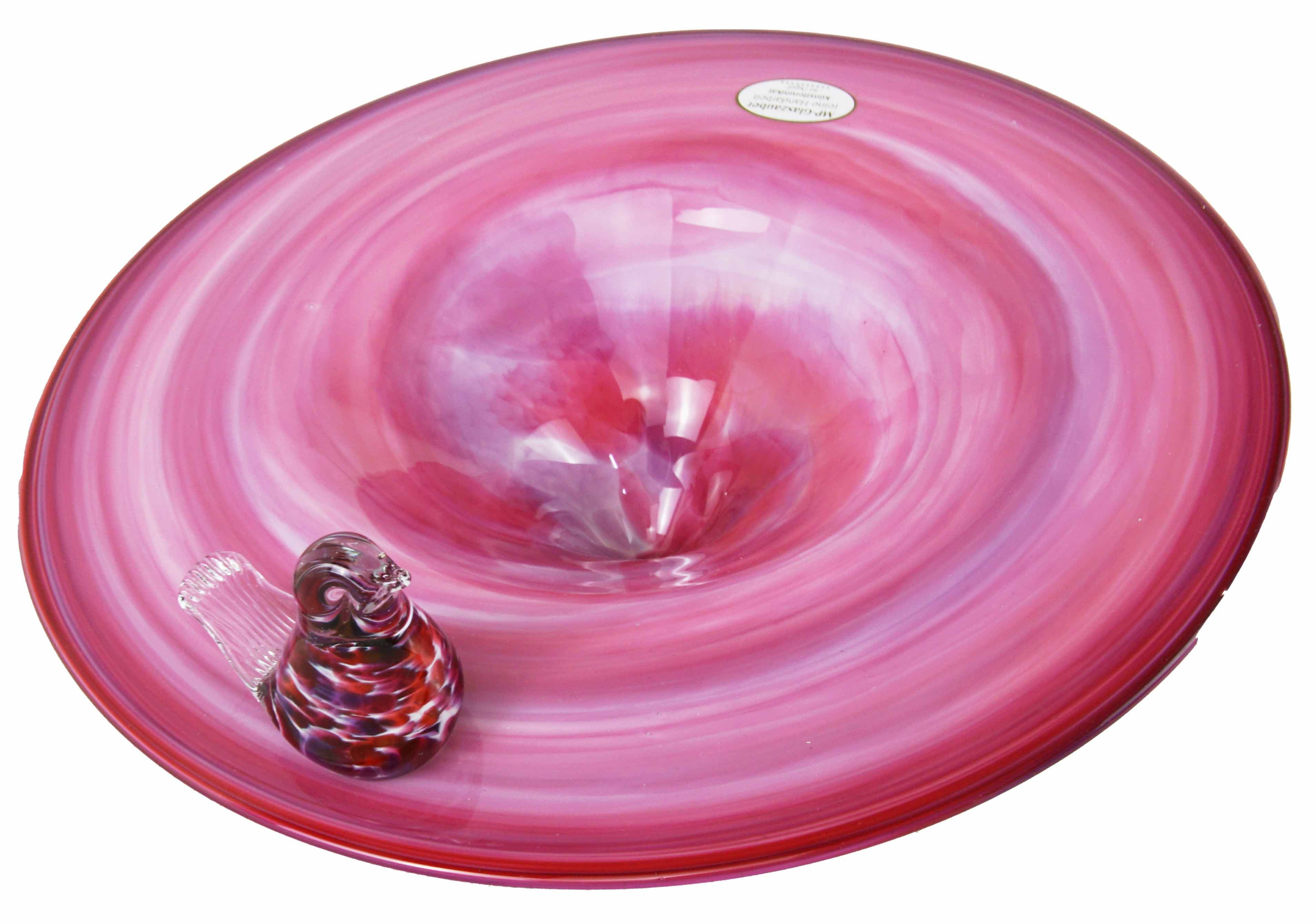 MP Glaszauber Vogeltränke Glasvogeltränke zum Hängen, Vogeltränke, hängend, aus Glas, handgearbeitet, modern