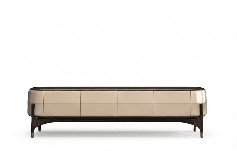 Xlmoebel TV-Wand Beige TV-Wand im modernen Design für Ihr Wohnzimmer aus Holz, (1-St), Made in Europa