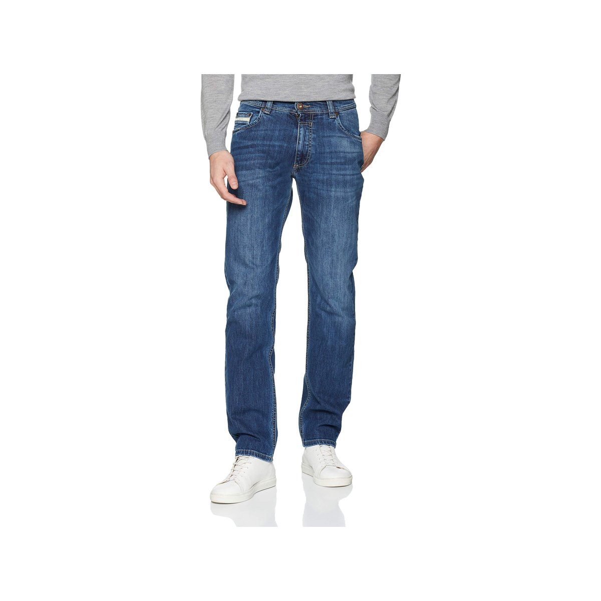 Straight-Jeans bugatti regular (1-tlg) blau