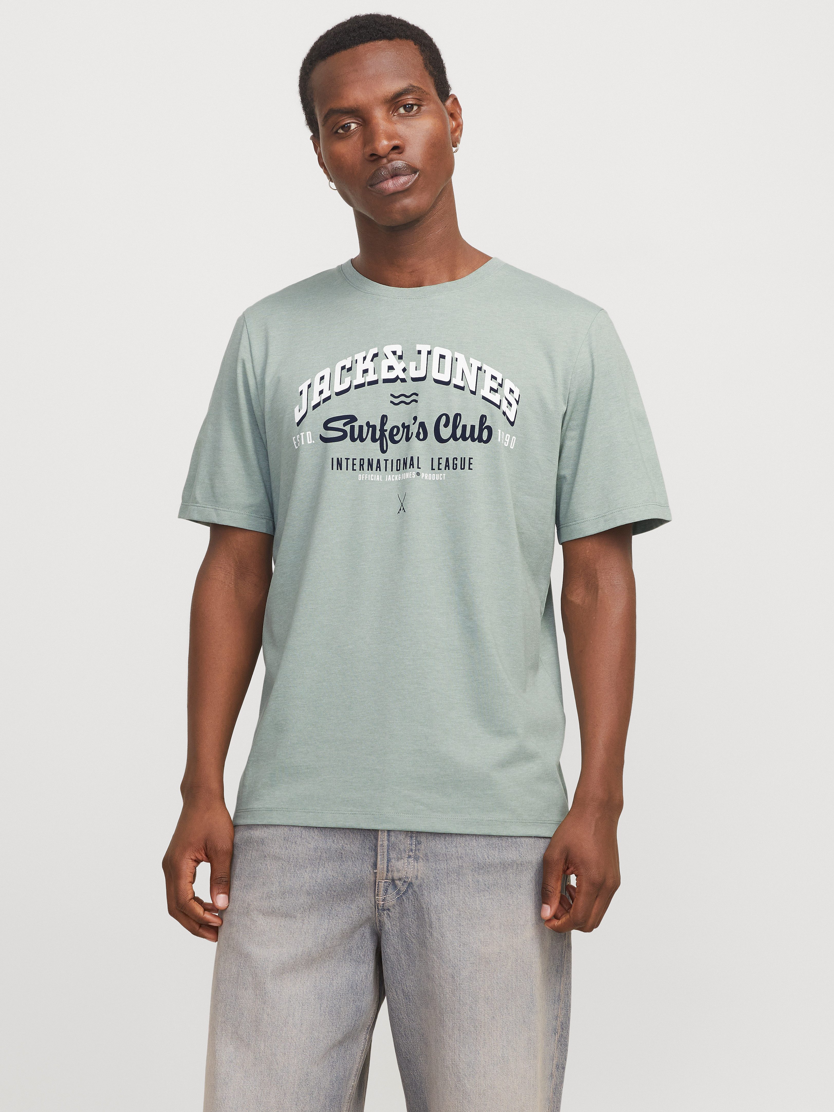 Rundhalsshirt JJELOGO TEE SS O-NECK 2 COL SS25 SN