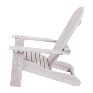 roba® Gartenstuhl Outdoorstuhl für Kinder 'Deck Chair', aus FSC zertifiziertem Holz, mit Getränkehalter