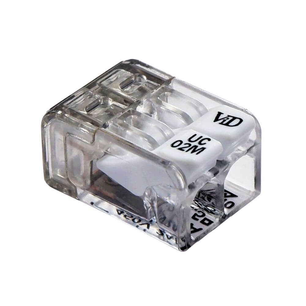 Verbindungsklemme Mini Hebelklemme UC02M, 2polig, 0,2 - 2,5 mm²