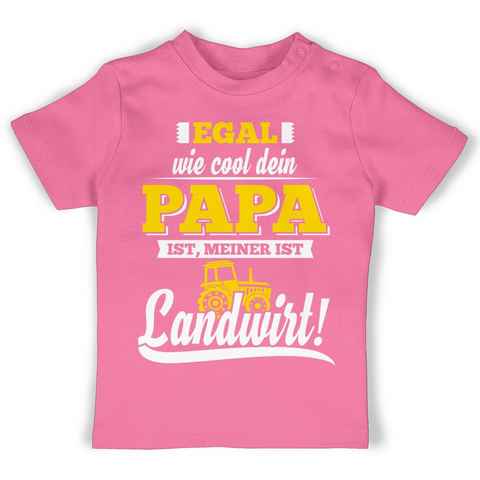 Shirtracer T-Shirt Egal wie Cool dein Papa meiner ist Landwirt Sprüche Baby