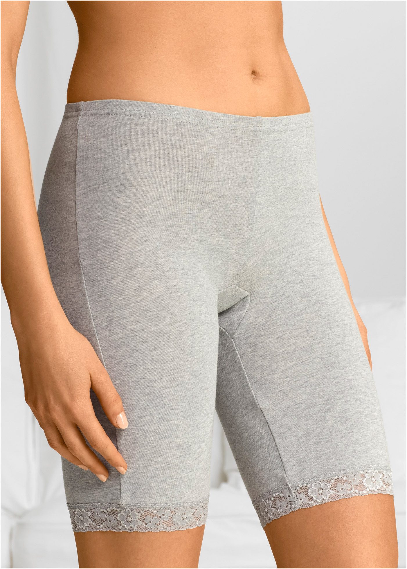 bonprix Lange Unterhose (Packung, 3-St) Radlerpants aus Baumwoll-Jersey mit günstig online kaufen