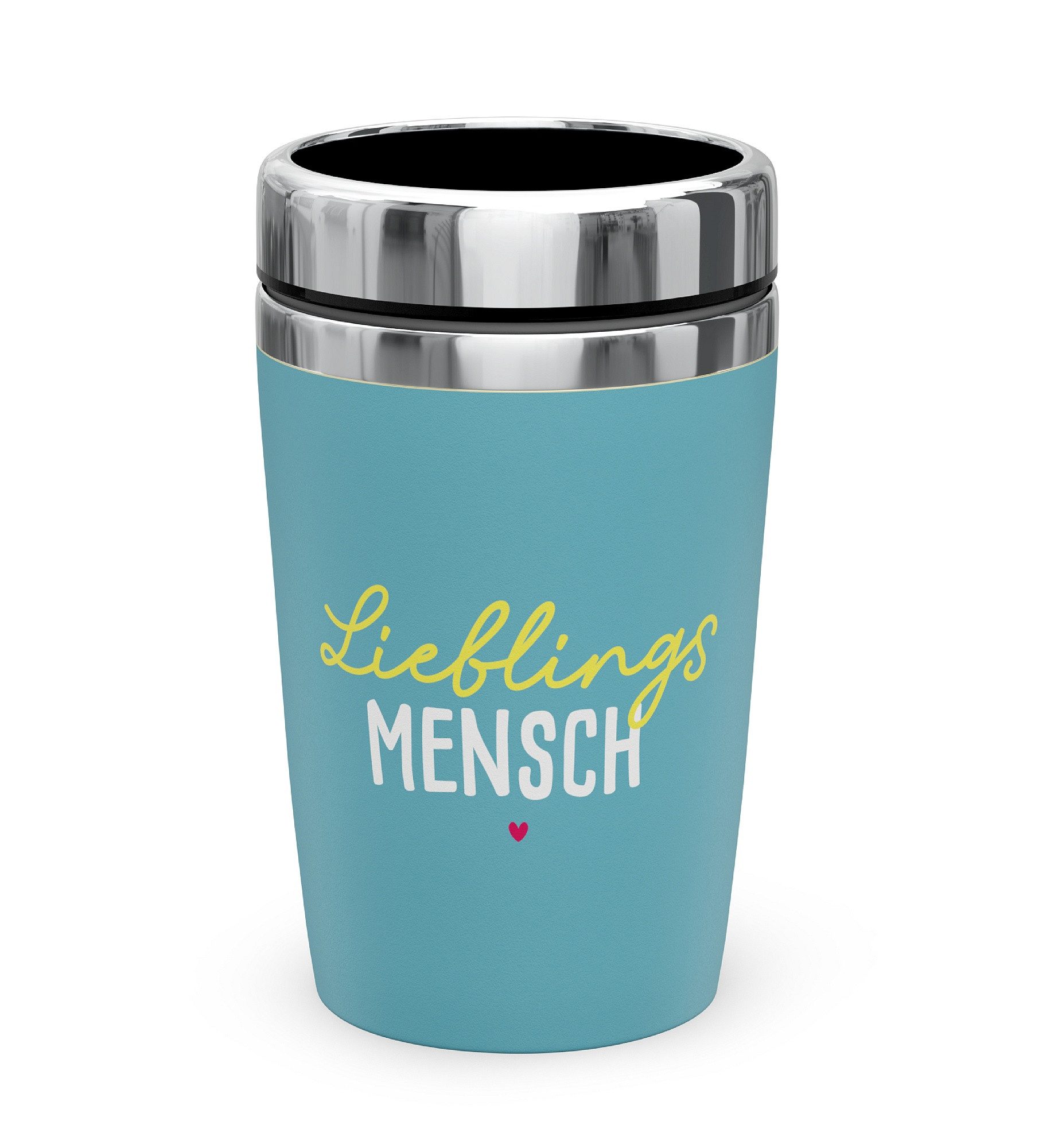 La Vida Thermobecher Thermobecher Isolierbecher Kaffeebecher To Go 240ml la vida Petrol, Material: Edelstahl, Kunststoff