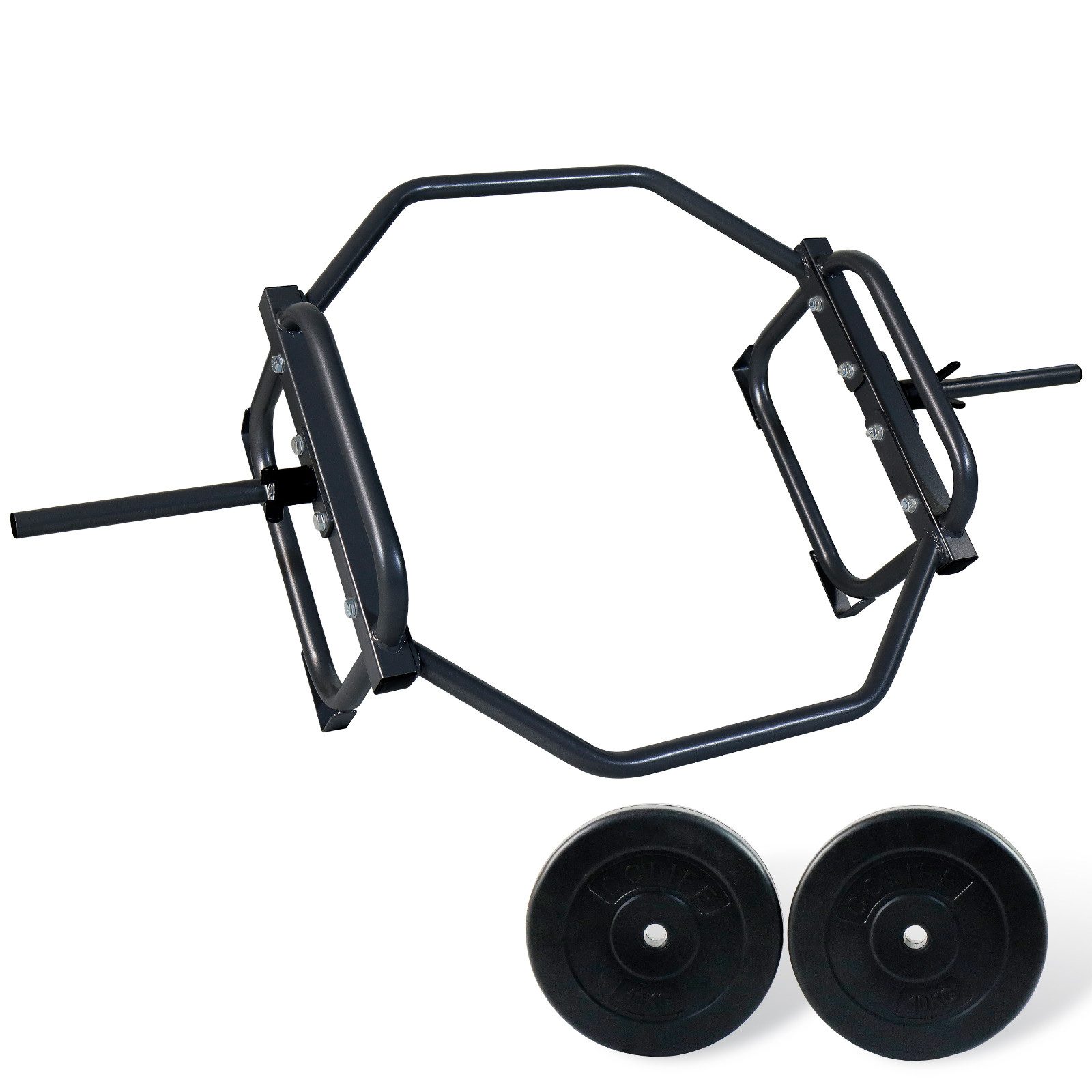 Olympiastange Hex Bar Trap Bar Hantelstange mit Gewichten Olympic Bar