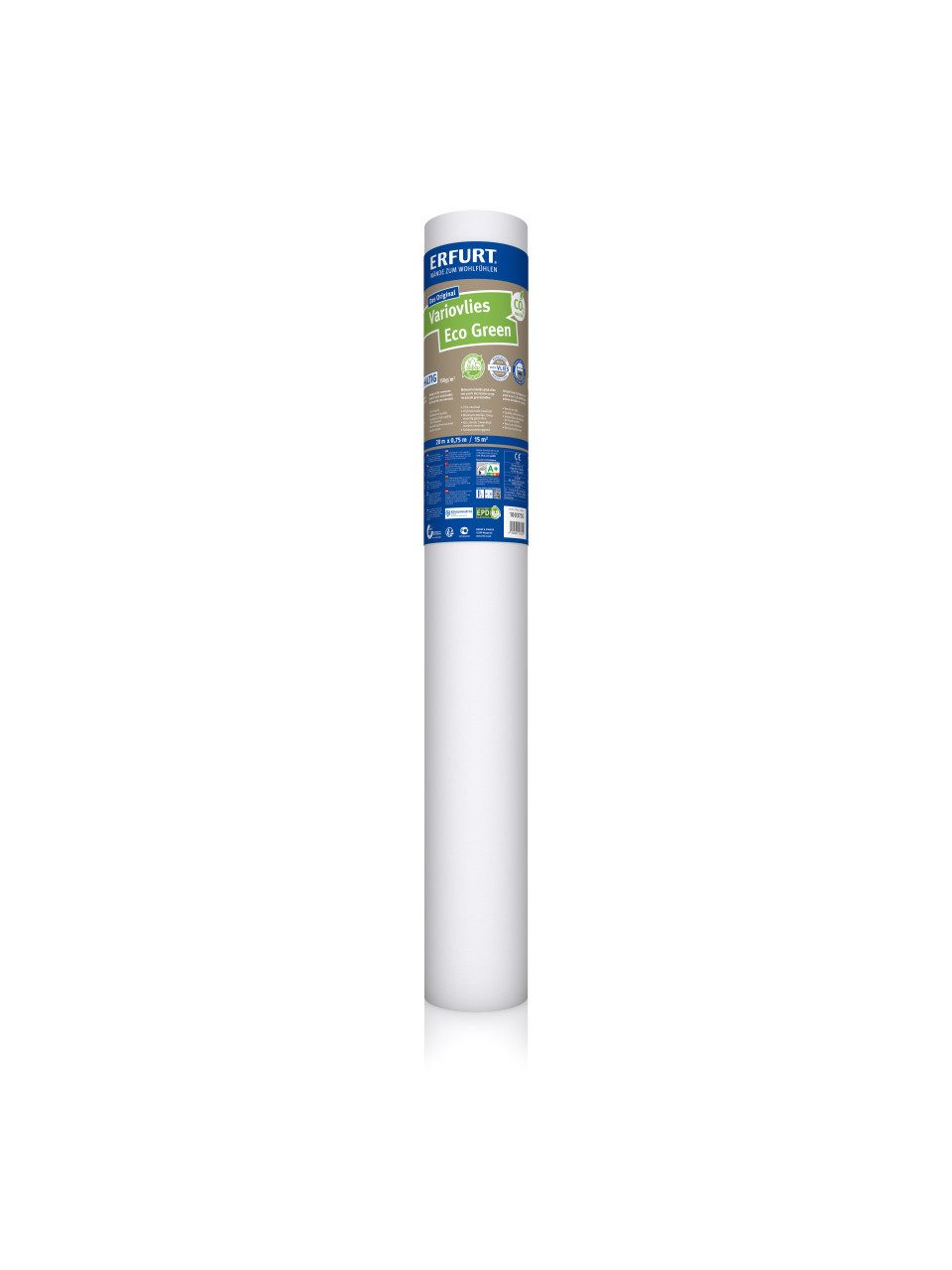 ERFURT Vliestapete Erfurt Variovlies Eco Green weiß 0,75 x 20 m