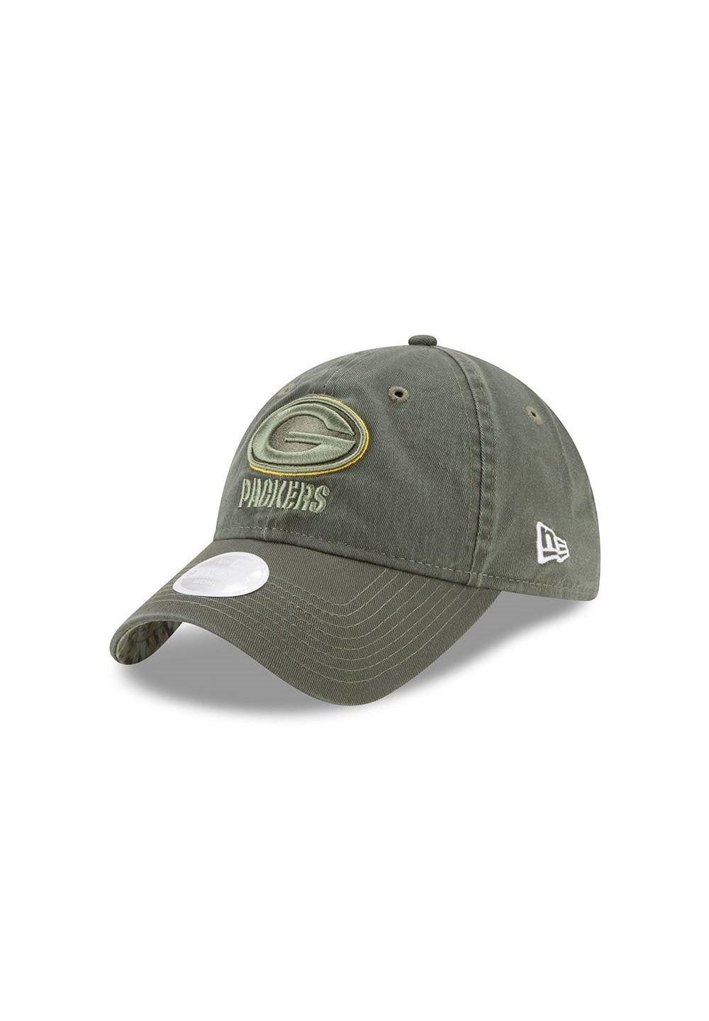 New Era Baseball Cap Green Bay Packers 2018 Salute to Service 9Twenty Cap Grün One-Size