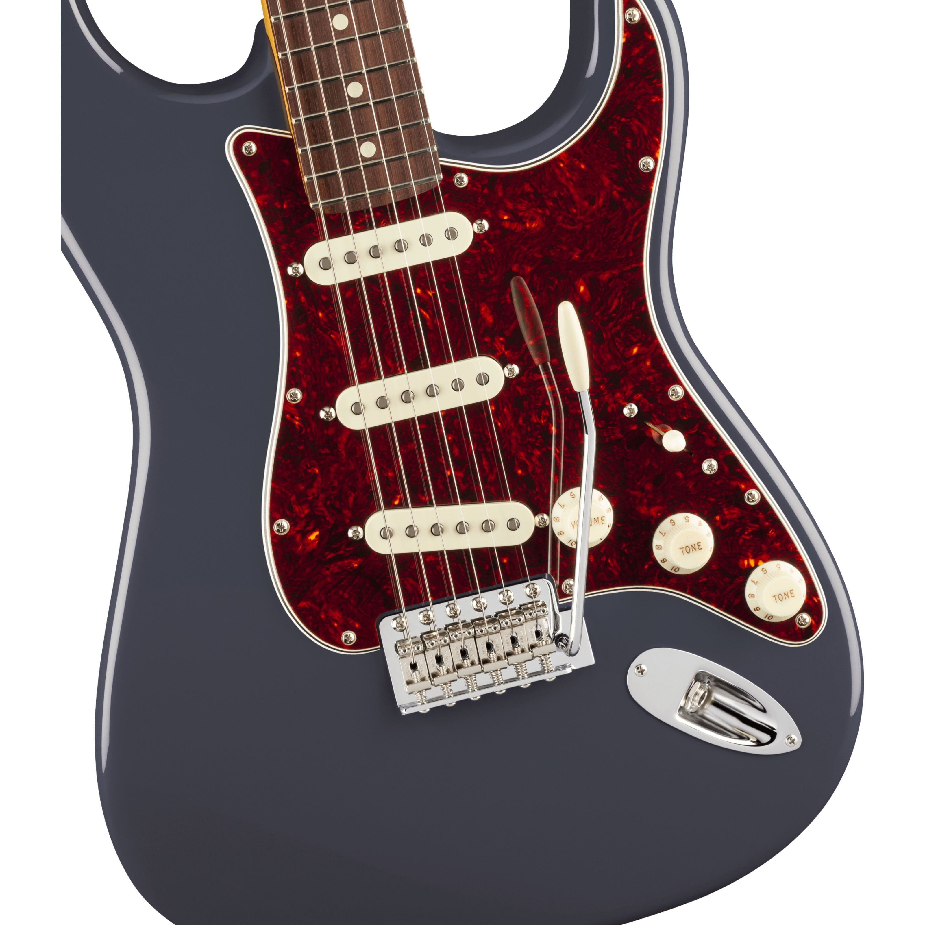 Fender E-Gitarre, E-Gitarren, ST-Modelle, American Professional Classic Stratocaster RW Faded Black -