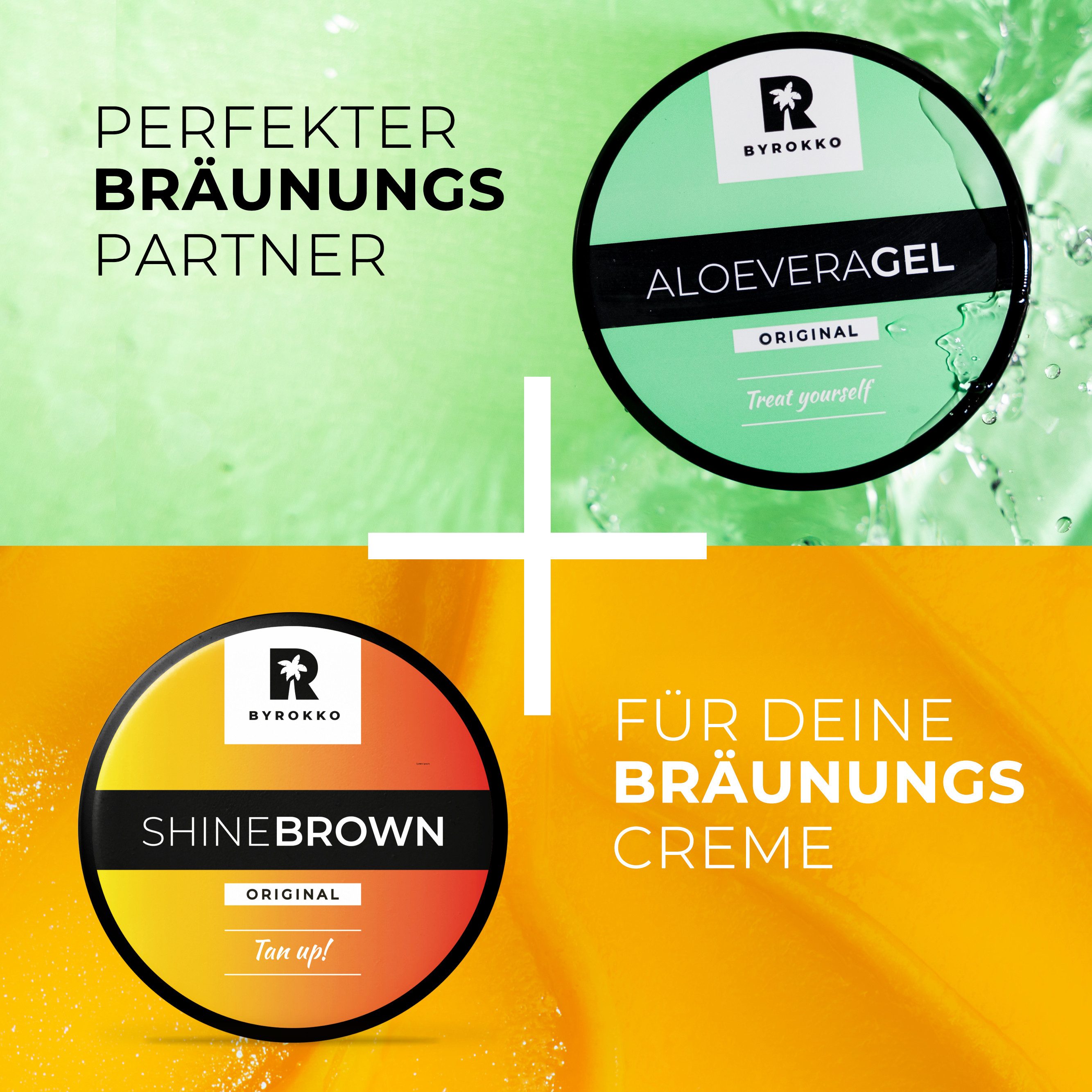 BYROKKO After Sun-Gel BYROKKO Aloe Vera Gel – Schnell einziehendes, kühlendes After-Sun Gel, 1-tlg.