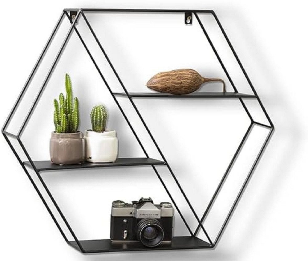 Mascot Regal LIFA LIVING Wandregal Marbella Metall 3 Etagen Hängeregal 58x11x51 cm, 1-tlg.