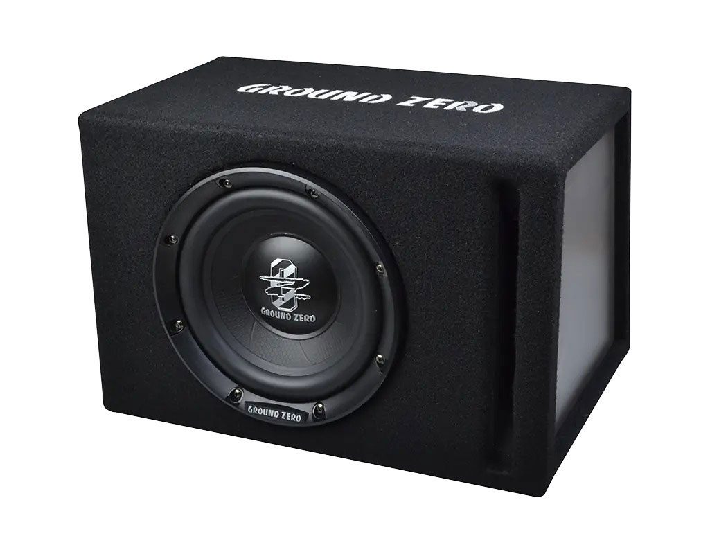 Ground Zero GZIB 20BR-ACT 20cm Bassreflex Aktiv-Gehäusesubwoofer Auto-Subwoofer (100 W, max.: W cm)