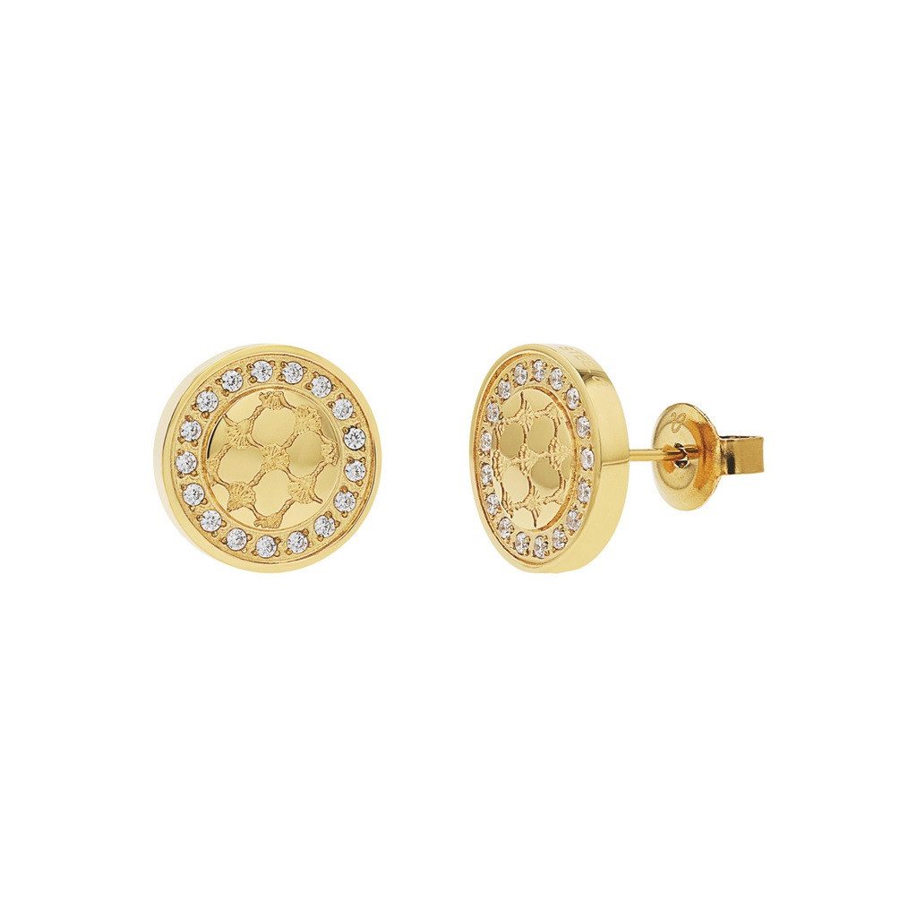 Paar Ohrstecker JOOP! Ohrstecker 2100963 Edelstahl, Gold plattiert, Zirkonia