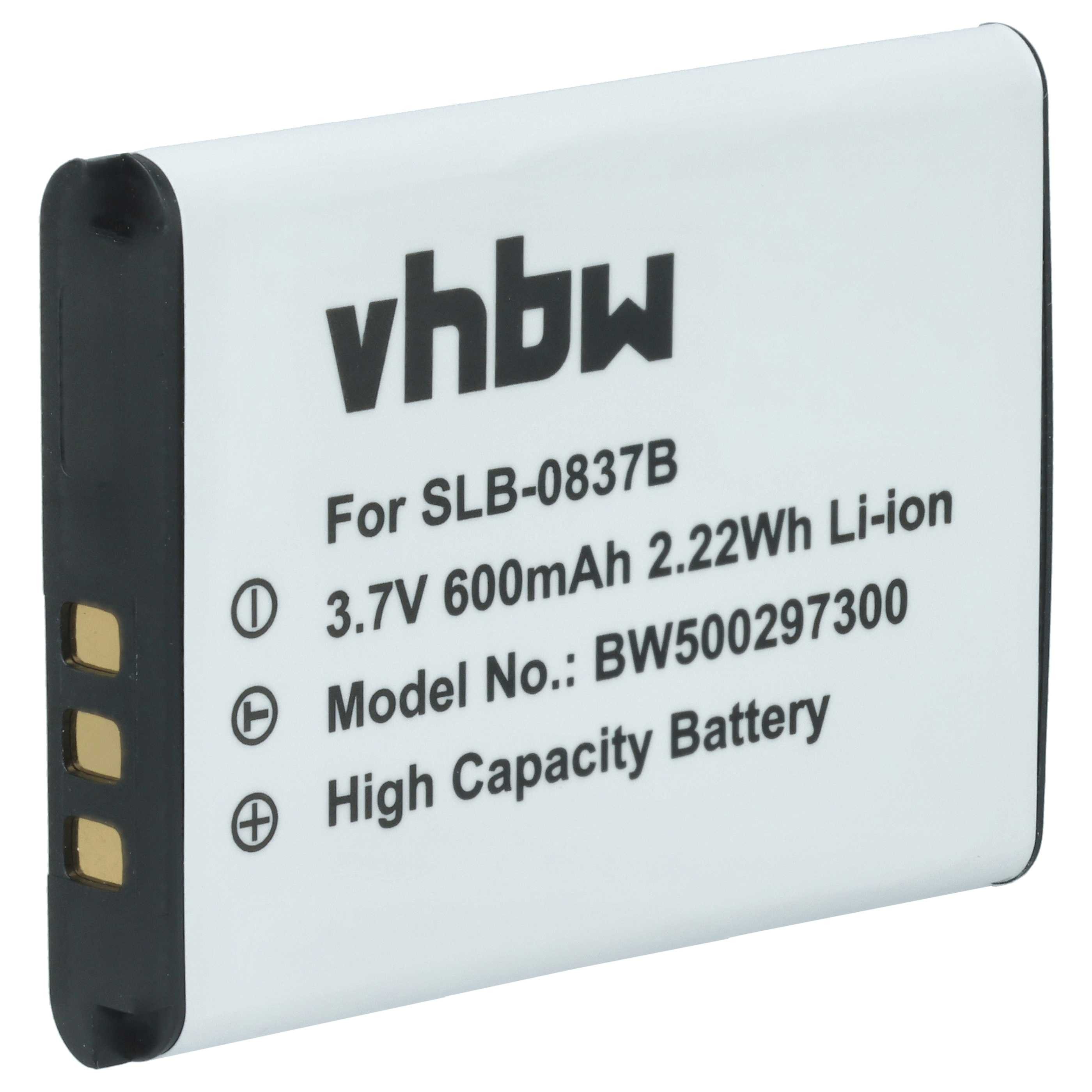 vhbw Akku passend für Samsung Digimax NV10, NV8, L201, L70, L83t, L301, Kamera-Akku Akku Li-Ion 500 mAh (3,7 V, 1 St), Leistungsfähiger Austausch-Akku für Digitalkamera, Spiegelreflexkamera