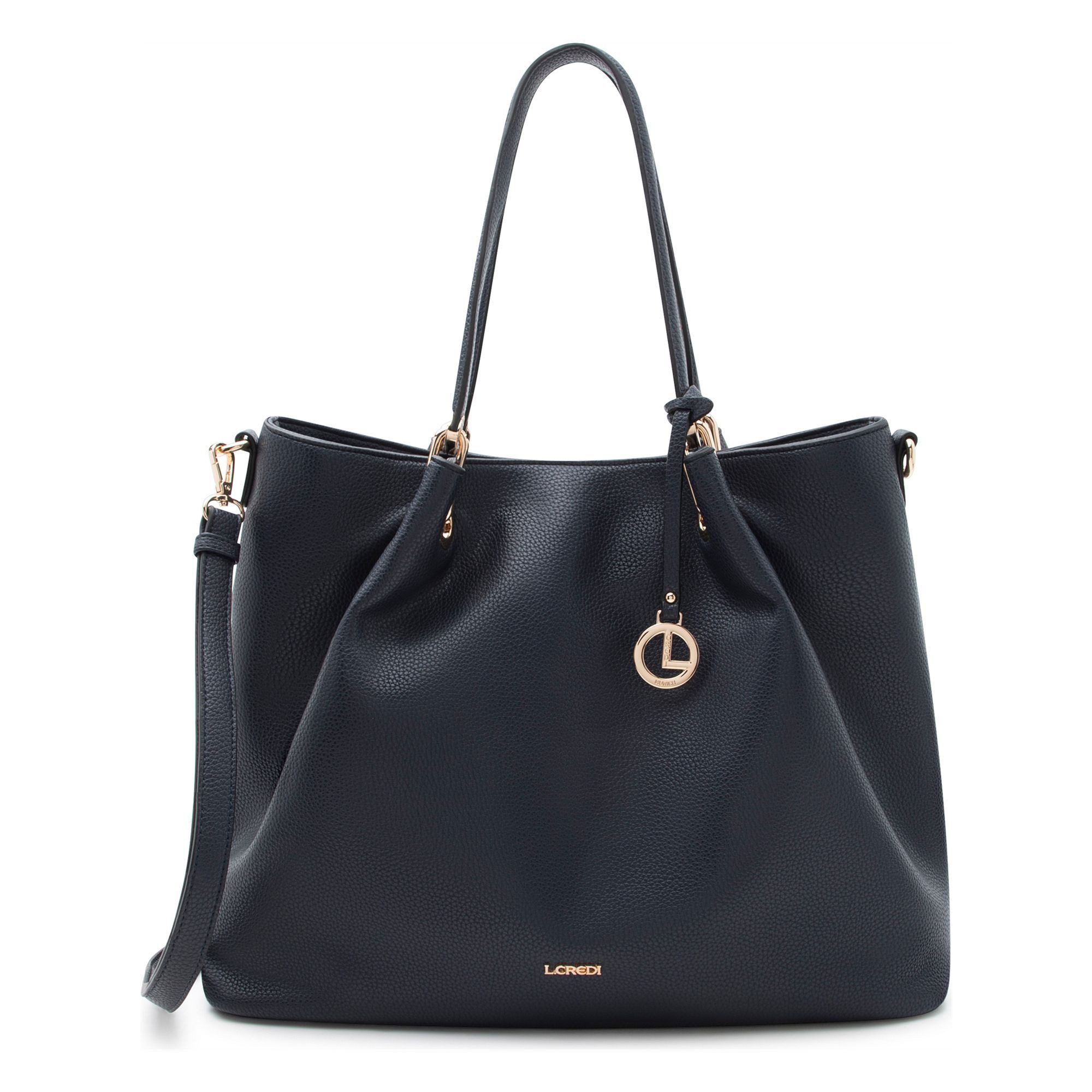 L. CREDI Schultertasche Ebony, Kunstleder