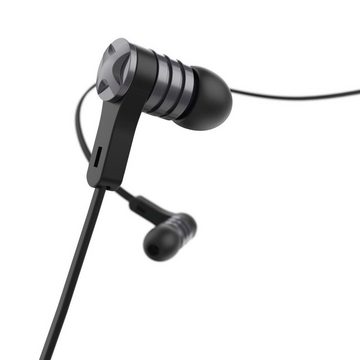 Hama Kopfhörer "Intense", In-Ear, Mikrofon, Flachbandkabel In-Ear-Kopfhörer