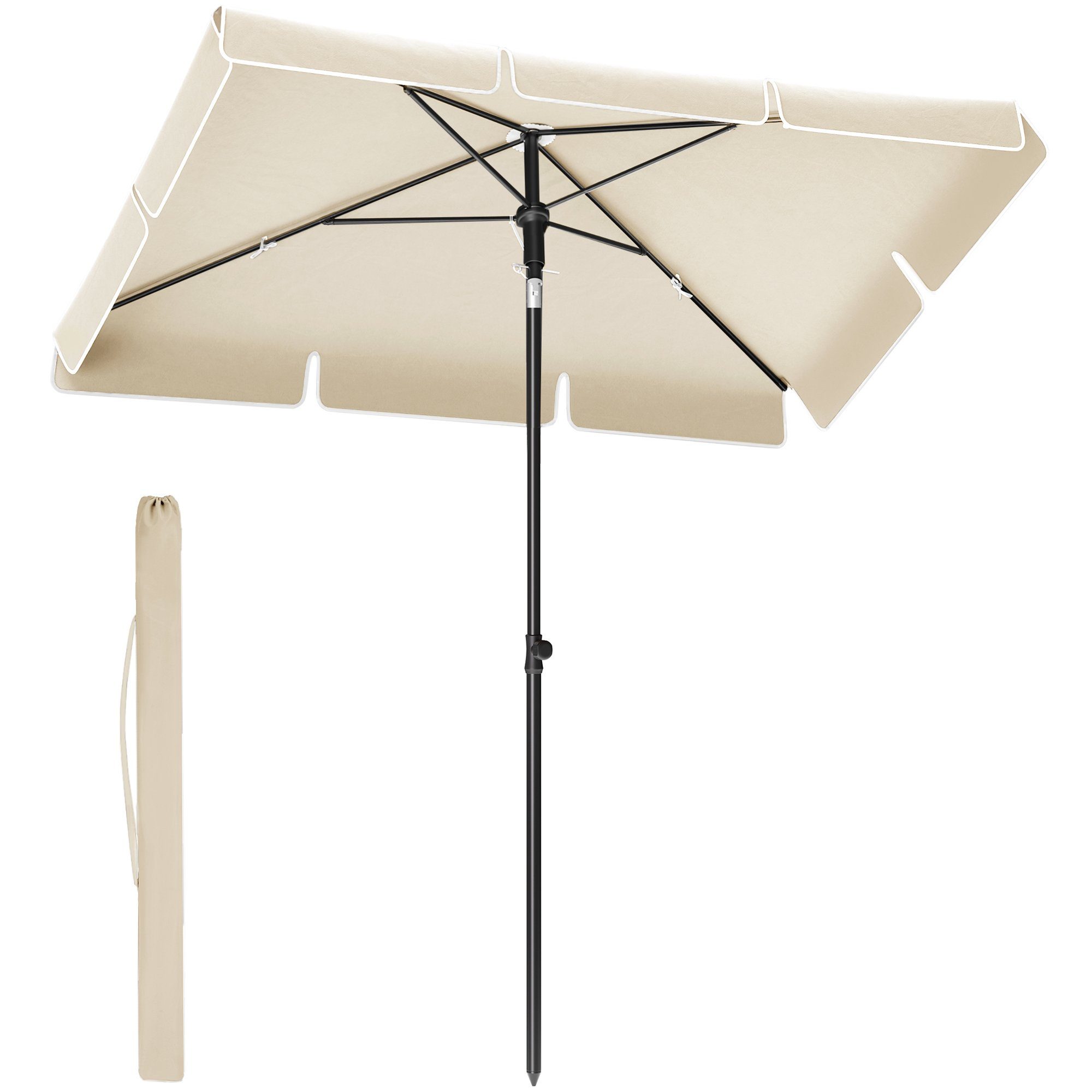 SONGMICS Sonnenschirm, LxB: 230,00x150,00 cm, Balkonschirm, günstig online kaufen