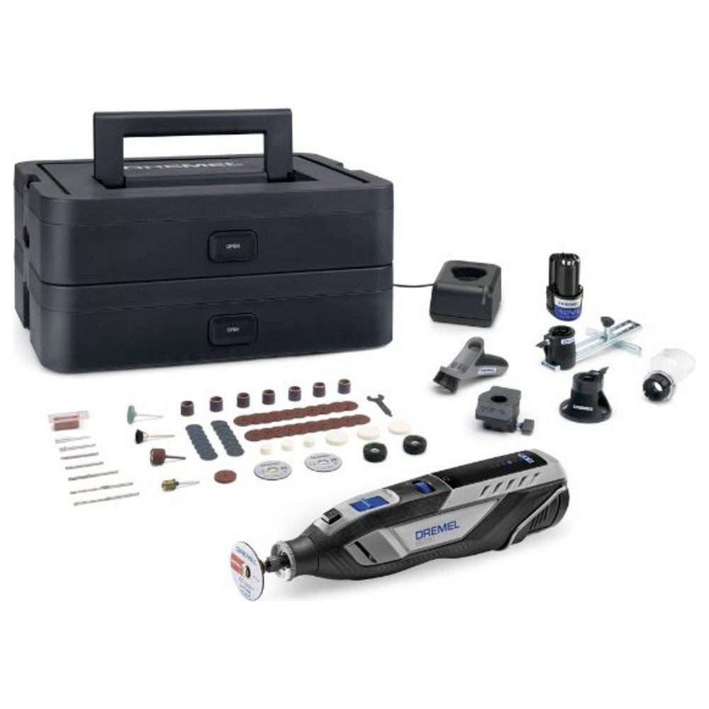 DREMEL Akku-Multifunktionswerkzeug Dremel 8250-5/65 Platinum+ Box 12V F0138250JF Multifunktionswerkzeug