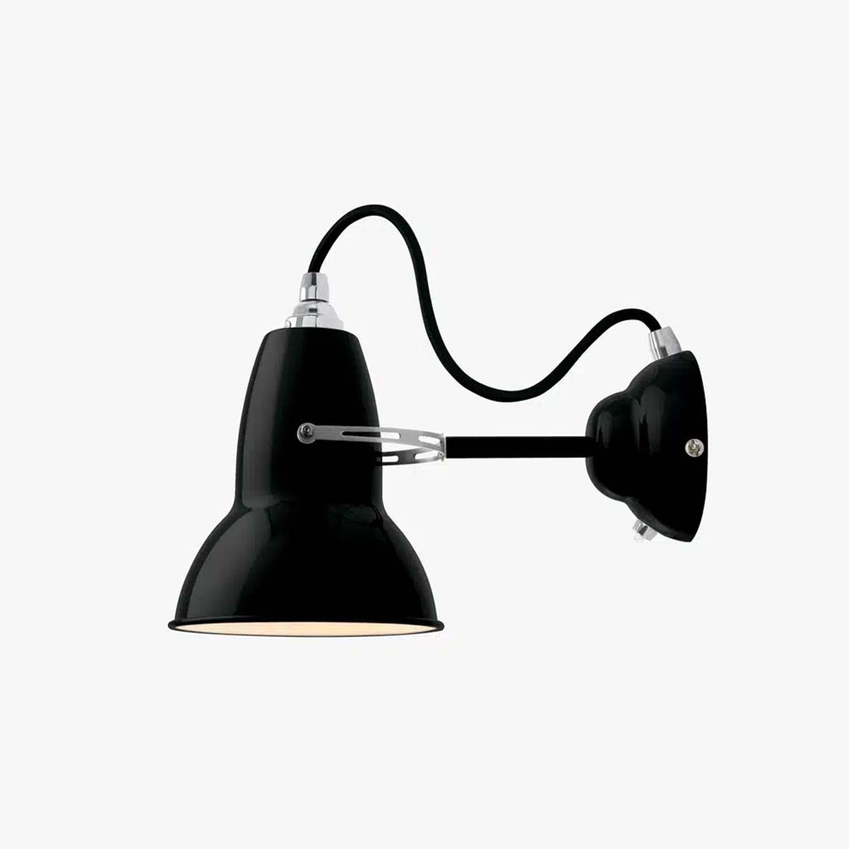 Anglepoise Wandleuchte Original 1227 Wandleuchte, Ø: 13 cm, H: 16 cm, LED wechselbar, Schwenkbarer Schirm, Schalter an Leuchte
