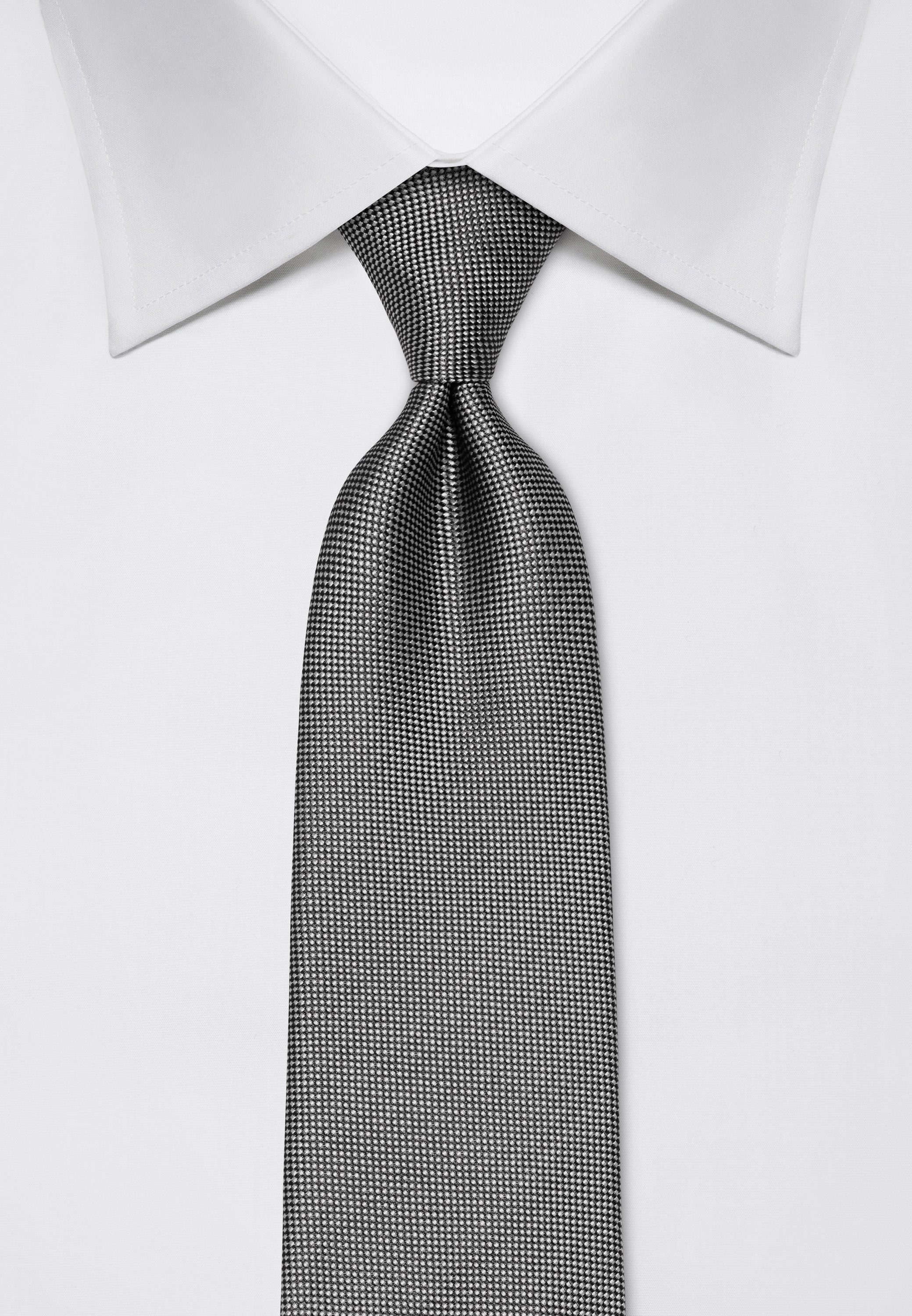Krawatte strukturiert Boretti Vincenzo anthrazit