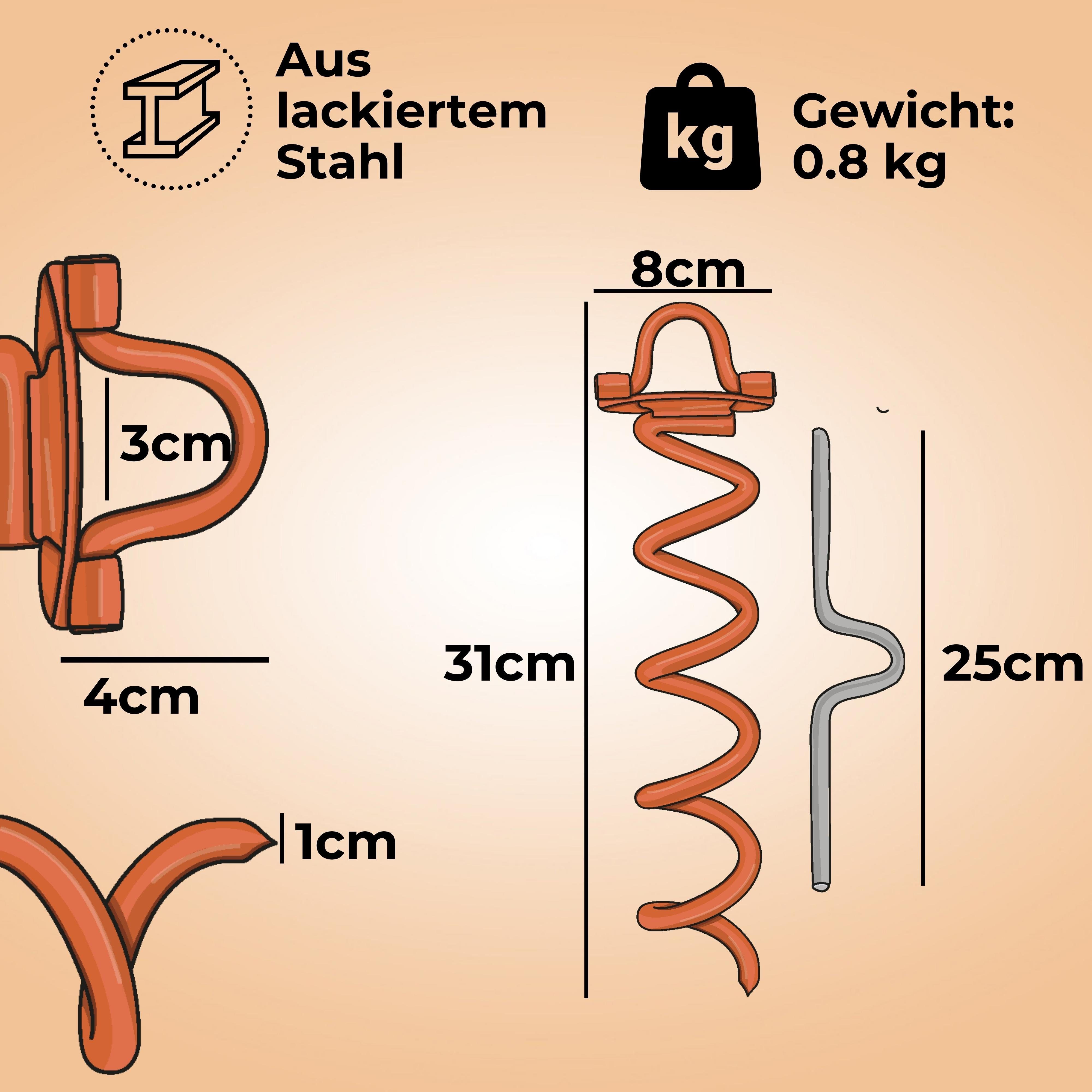 u. für mit riijk Bodenanker Öse, Hüpfburg, Spielturm, Poolabdeckung, Eindrehhilfe Trampolin, Erdanker, Eindrehen, Schaukel, für Trampolin, (Set, Zelt, Hundeleine, Schaukel, 1-St., Eindrehhilfe), Klettergerüst, Hund Hering Zelthering Gartenzelt,