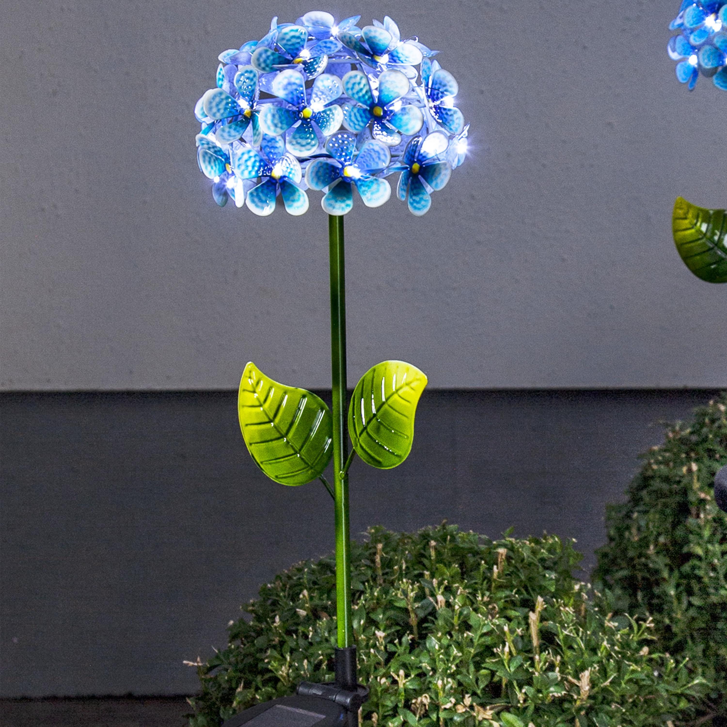 STAR TRADING LED Solarleuchte, Solar-Erdspieß Hortensia, günstig online kaufen