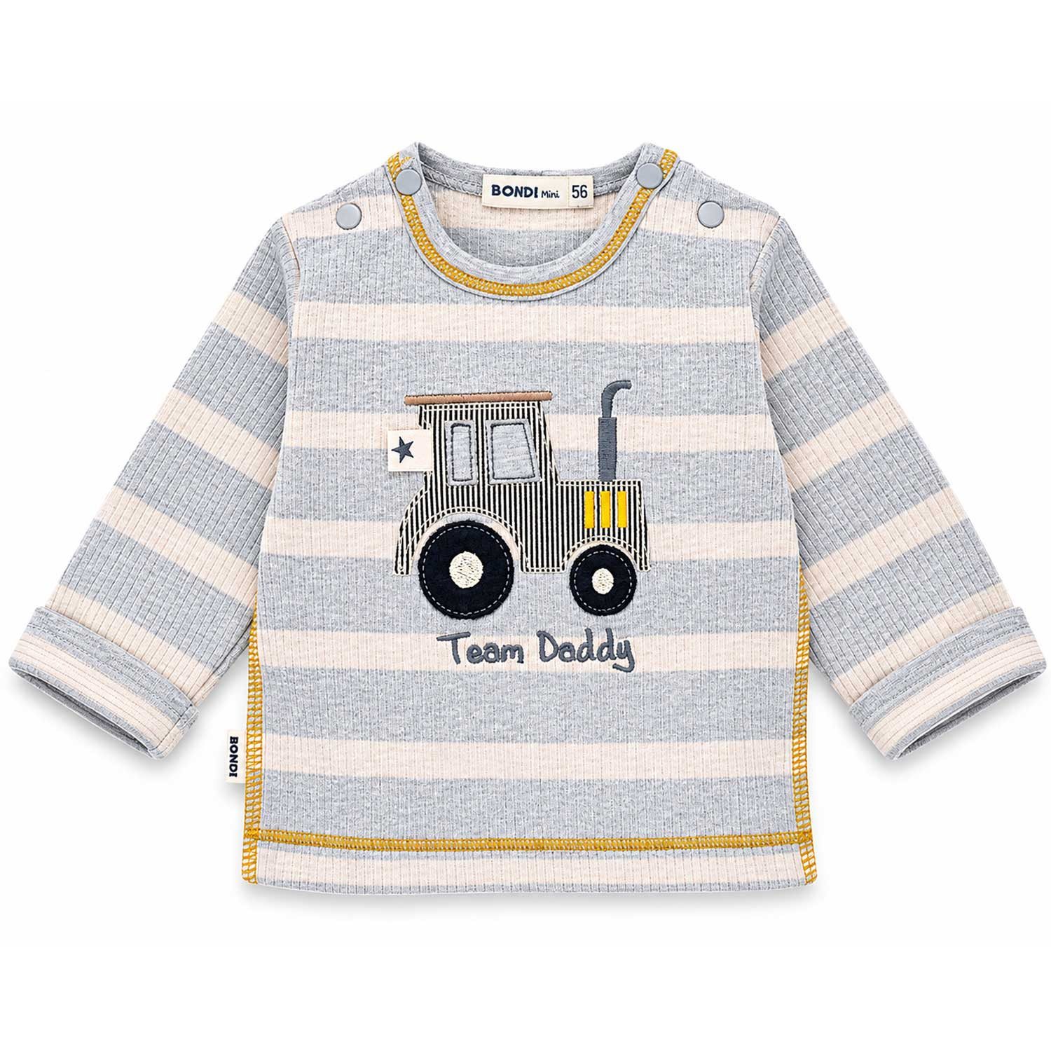T-Shirt Baby Jungen Langarmshirt 'Team Daddy' 94051, Stri