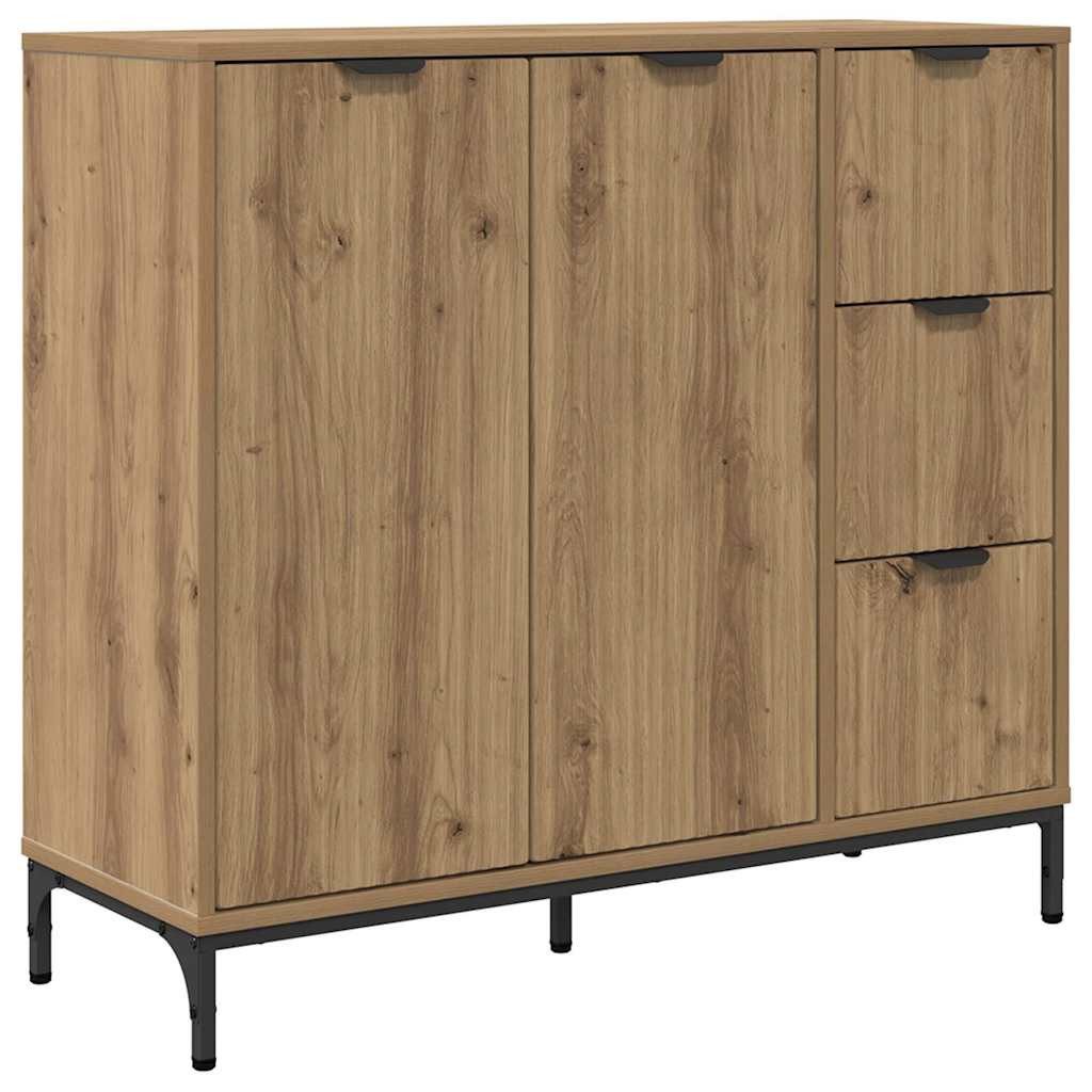 vidaXL Sideboard Sideboard Artisan-Eiche 89,5 x 33 x 82 cm Holzwerkstoff (1 günstig online kaufen
