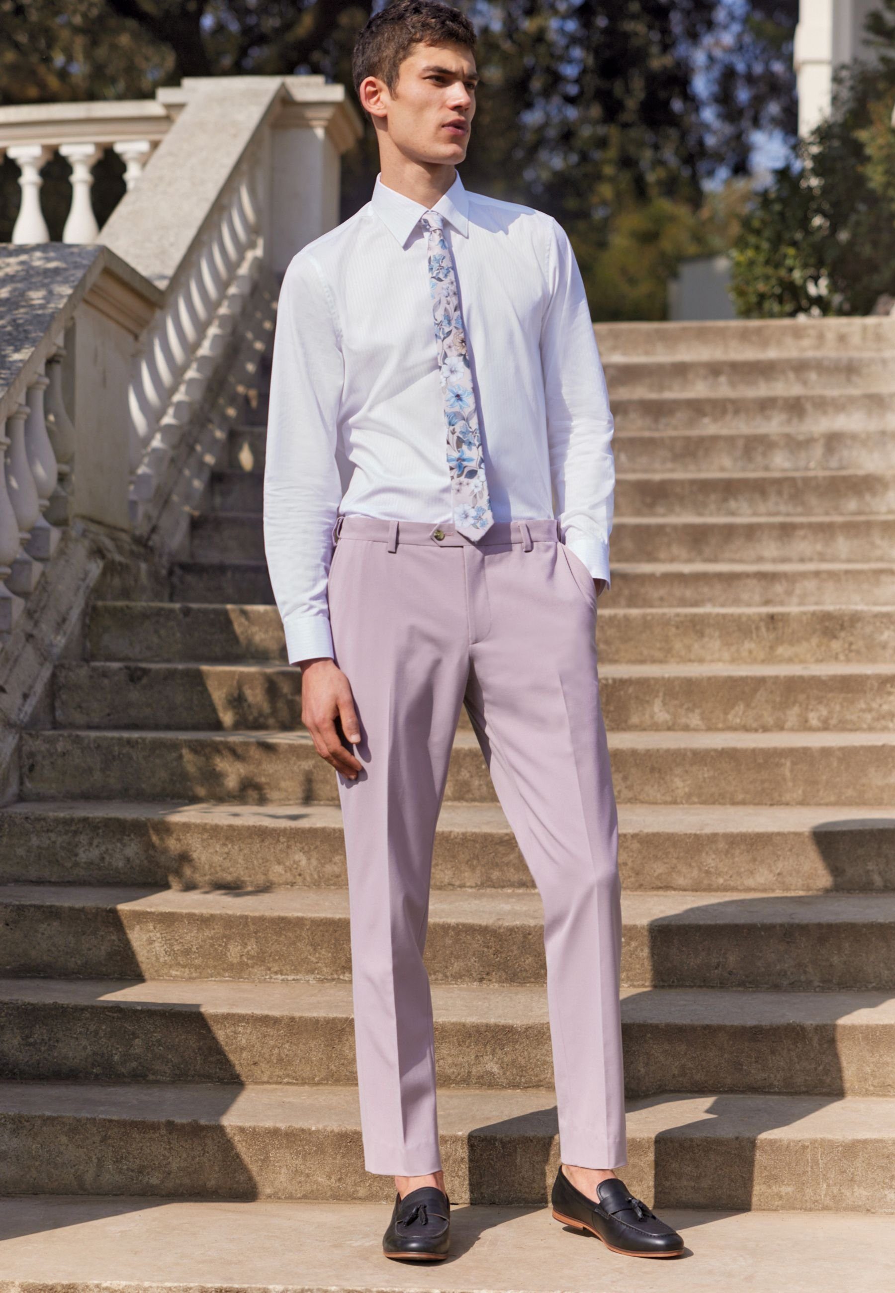 Next Purple Anzughose (1-tlg) Hose Anzug: