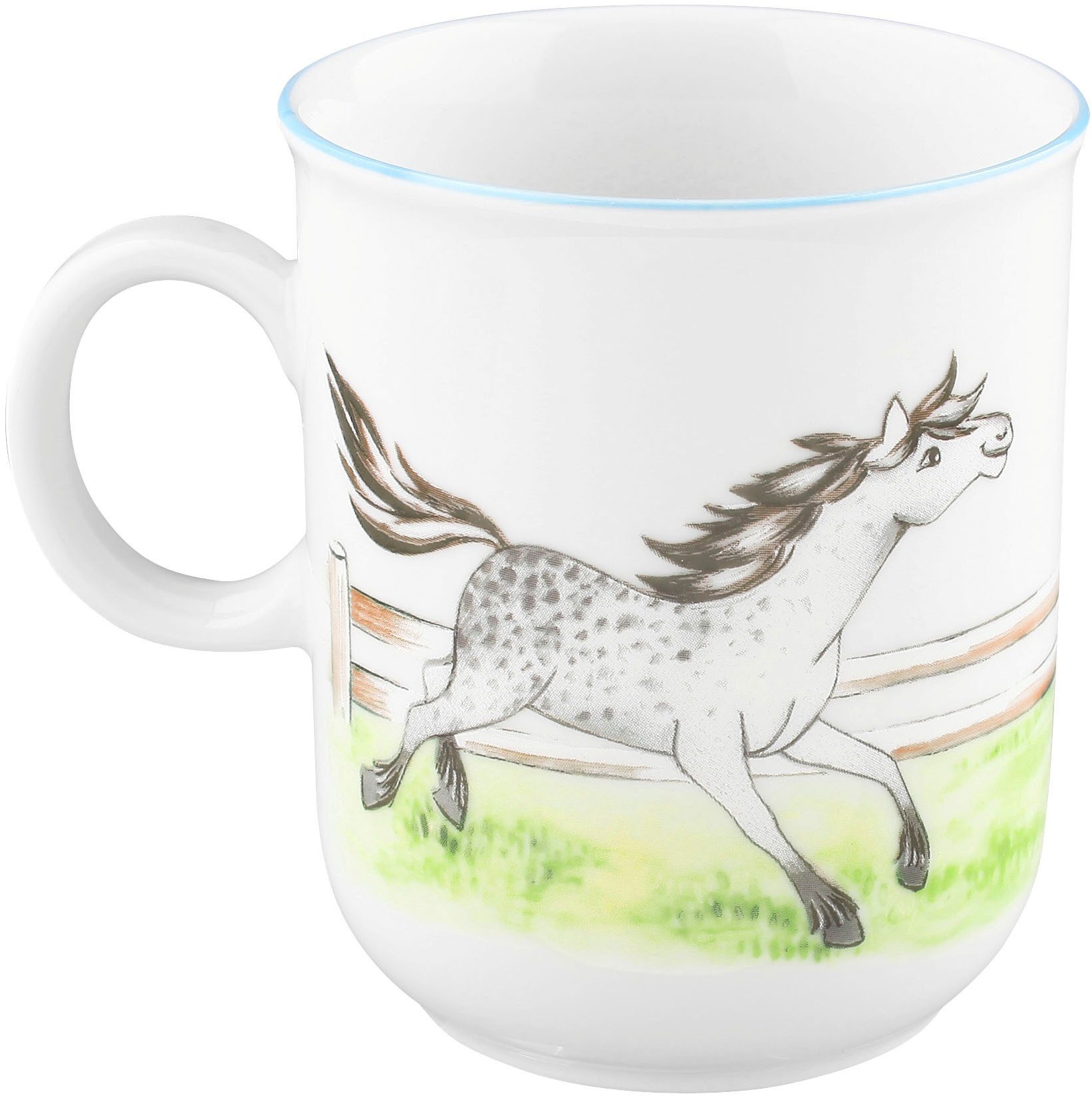 Seltmann Weiden Becher Compact, Mein Pony, 1-tlg., Porzellan, Becher mit Henkel 0,25 l