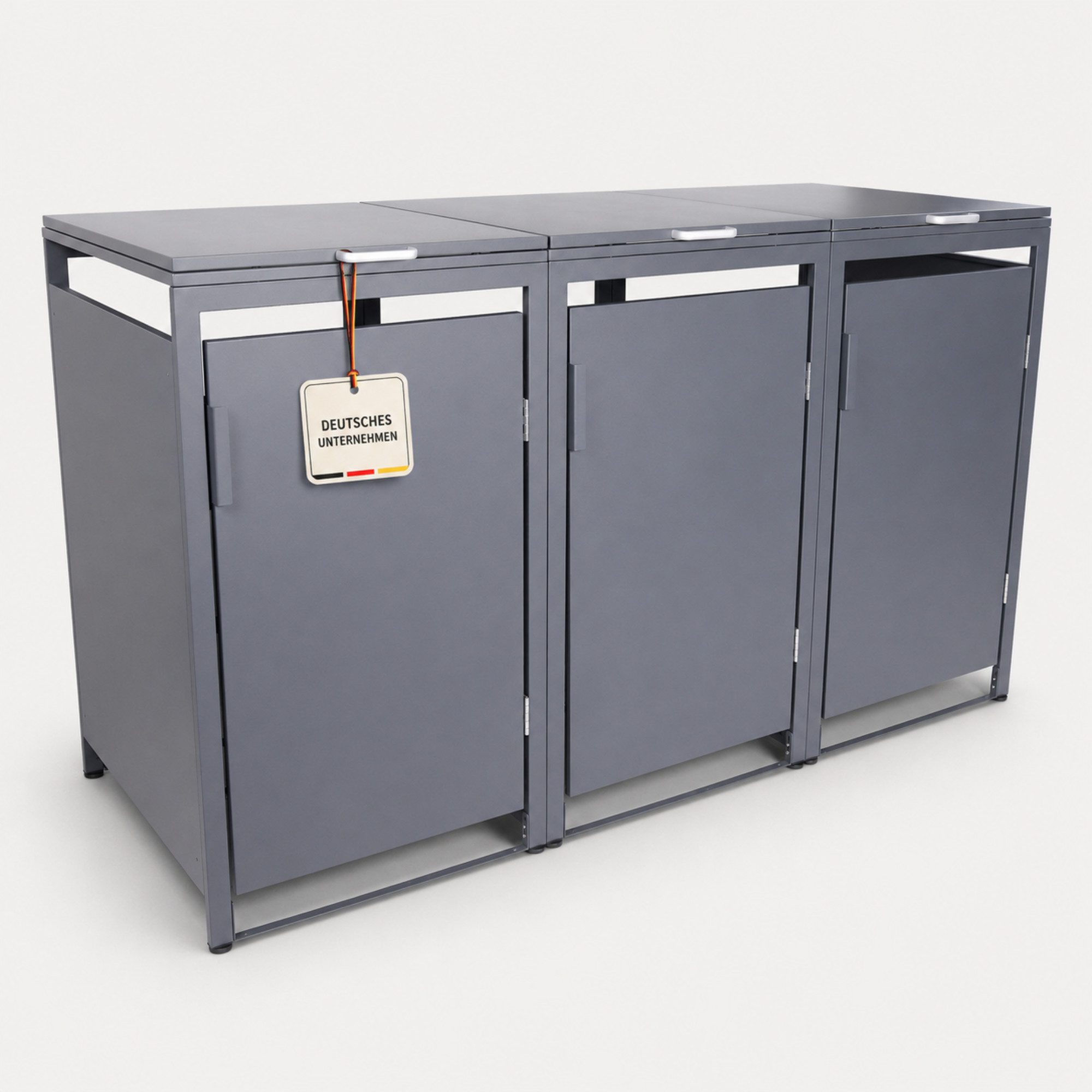 Albatros International Mülltonnenbox Mülltonnenbox 3er Hauswandversion, 120L bis 240L