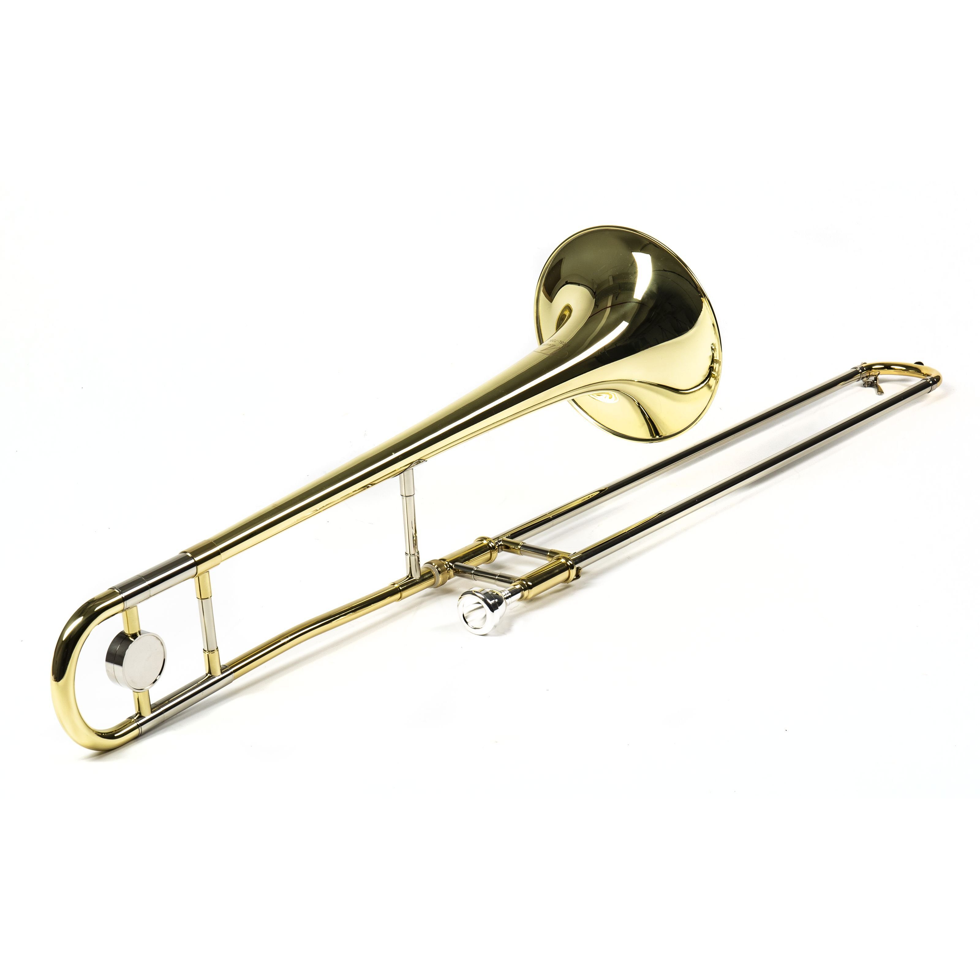 Monzani Posaune, MZSL-720L Tenorposaune Bb-Stimmung Messingschallbecher 12.7mm Bohrung inkl. Mundstück Hardcase Klarlack lackiert Leichter Zug Ideal für Einsteiger Musikschulen, Posaunen, Tenorposaunen, Tenorposaune, Bb-Stimmung, Messingschallbecher