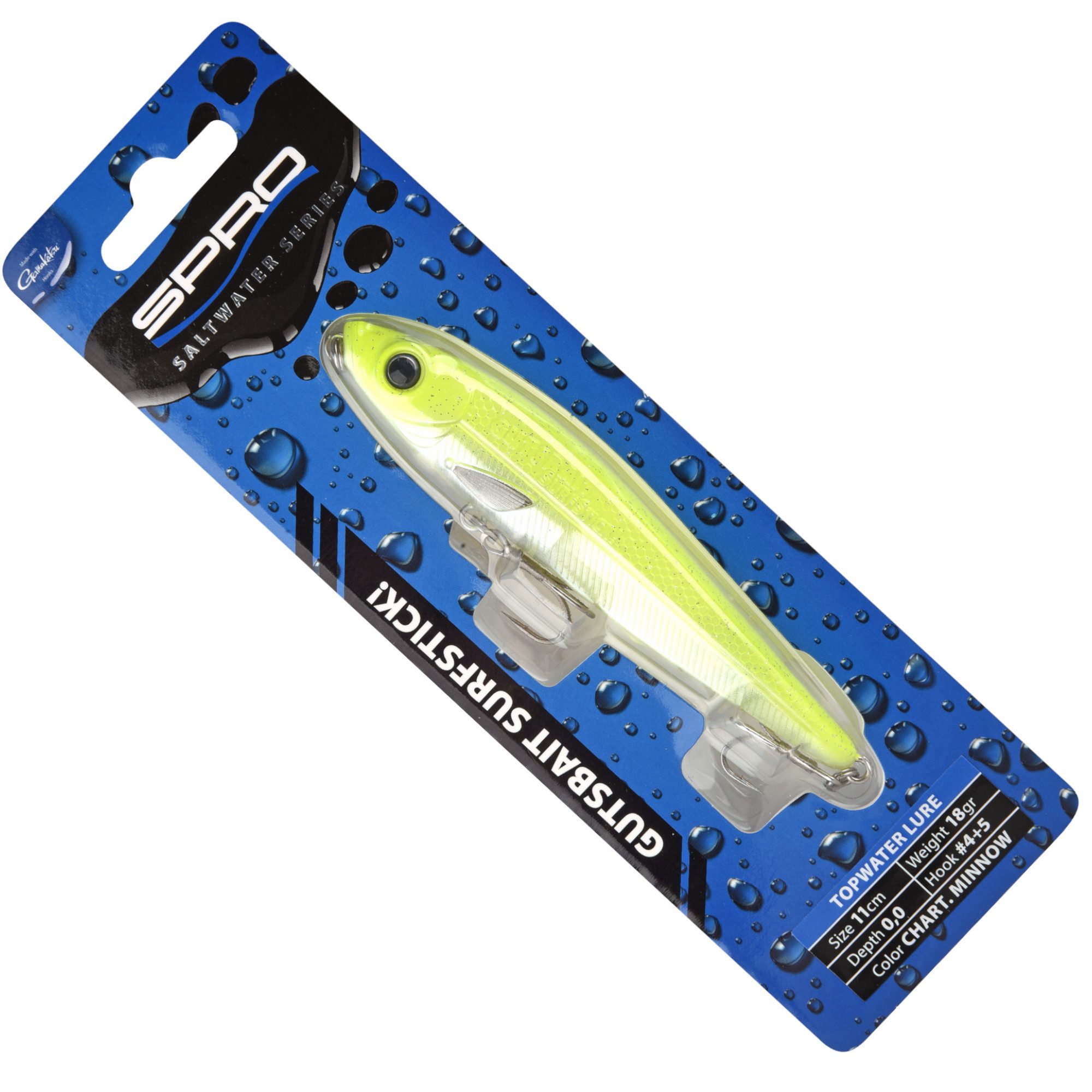 Kunstköder Spro Gutsbait Surfstick Chart.Min. 11Cm 18Gr