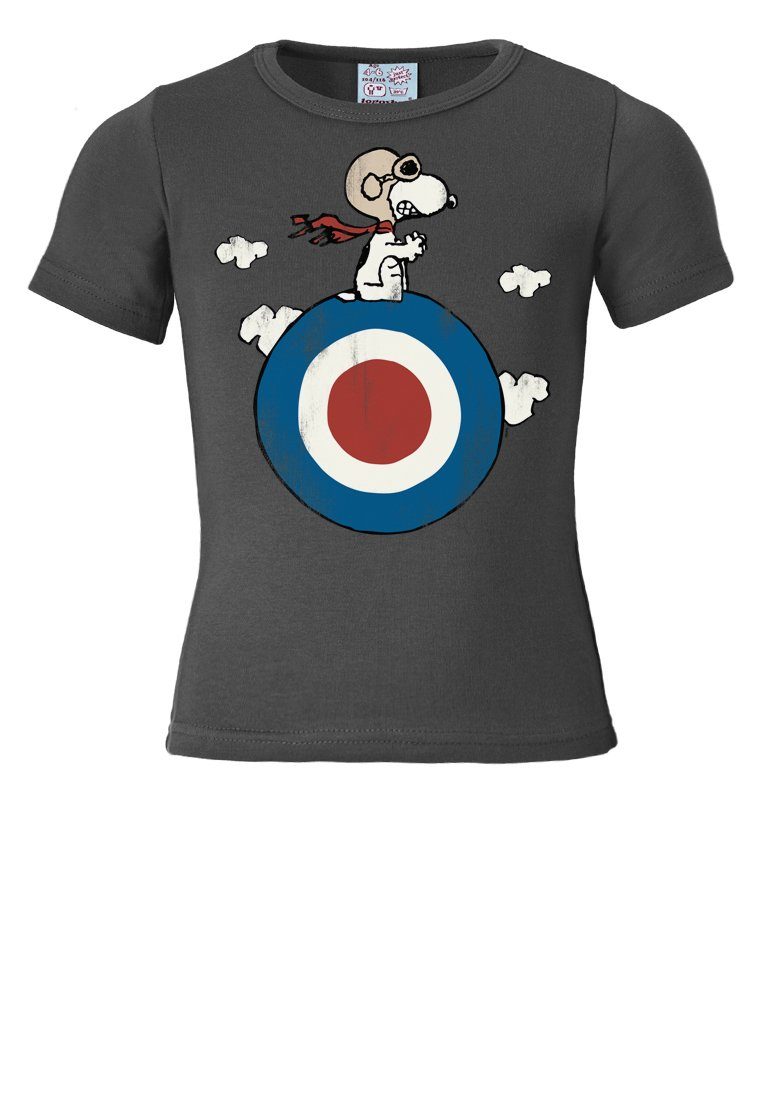 Kinder Kids (Gr. 92 -146) LOGOSHIRT T-Shirt Snoopy - Peanuts - Target mit witzigem Frontdruck