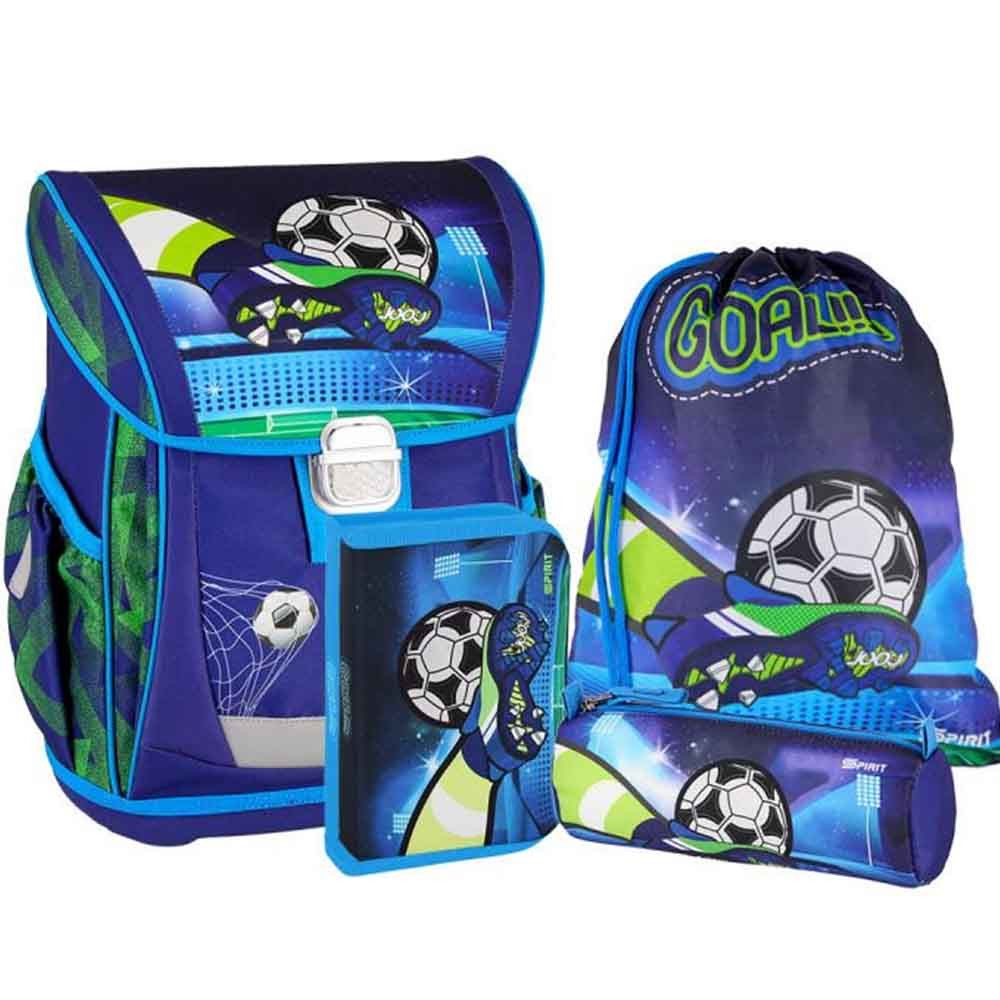 Spirit Schulranzen Set Cool 10-teilig 2026 Jungen blau Fussball