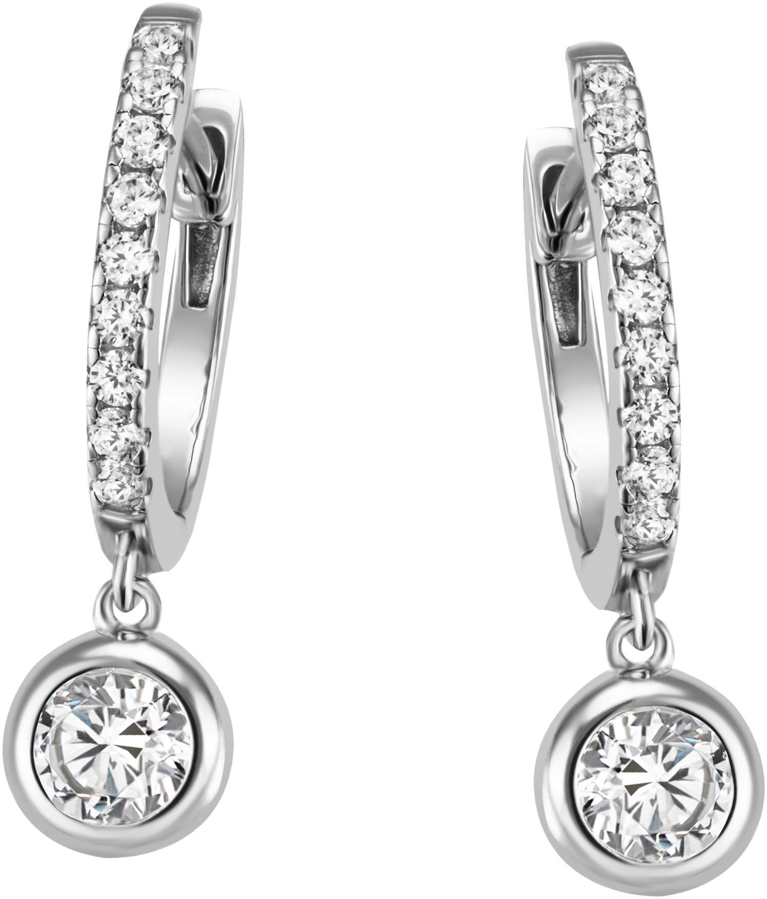 Paar Creolen Schmuck Geschenk Silber 925 Ohrschmuck Ohrringe