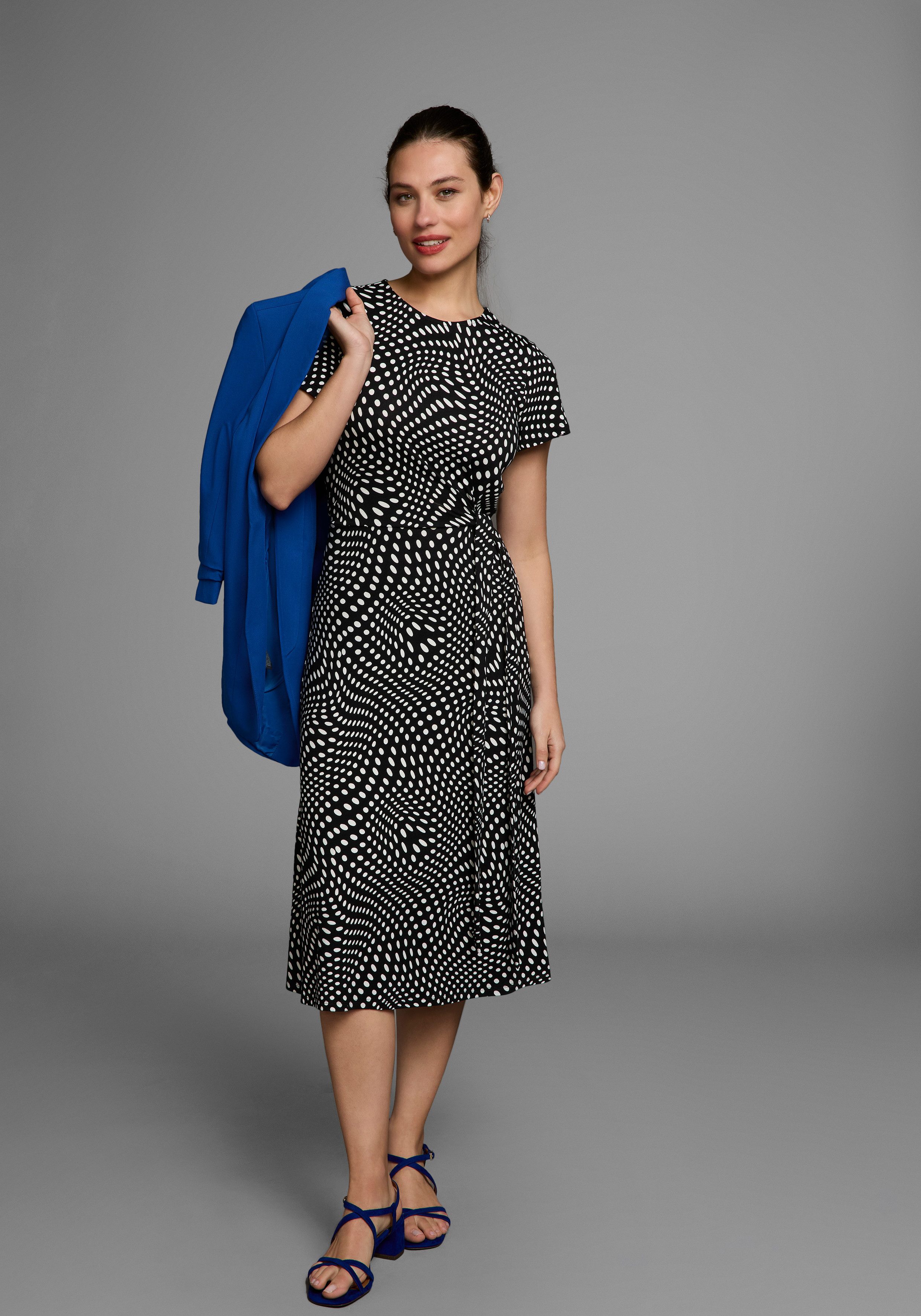 HECHTER PARIS Druckkleid mit Wickeldetail und günstig online kaufen