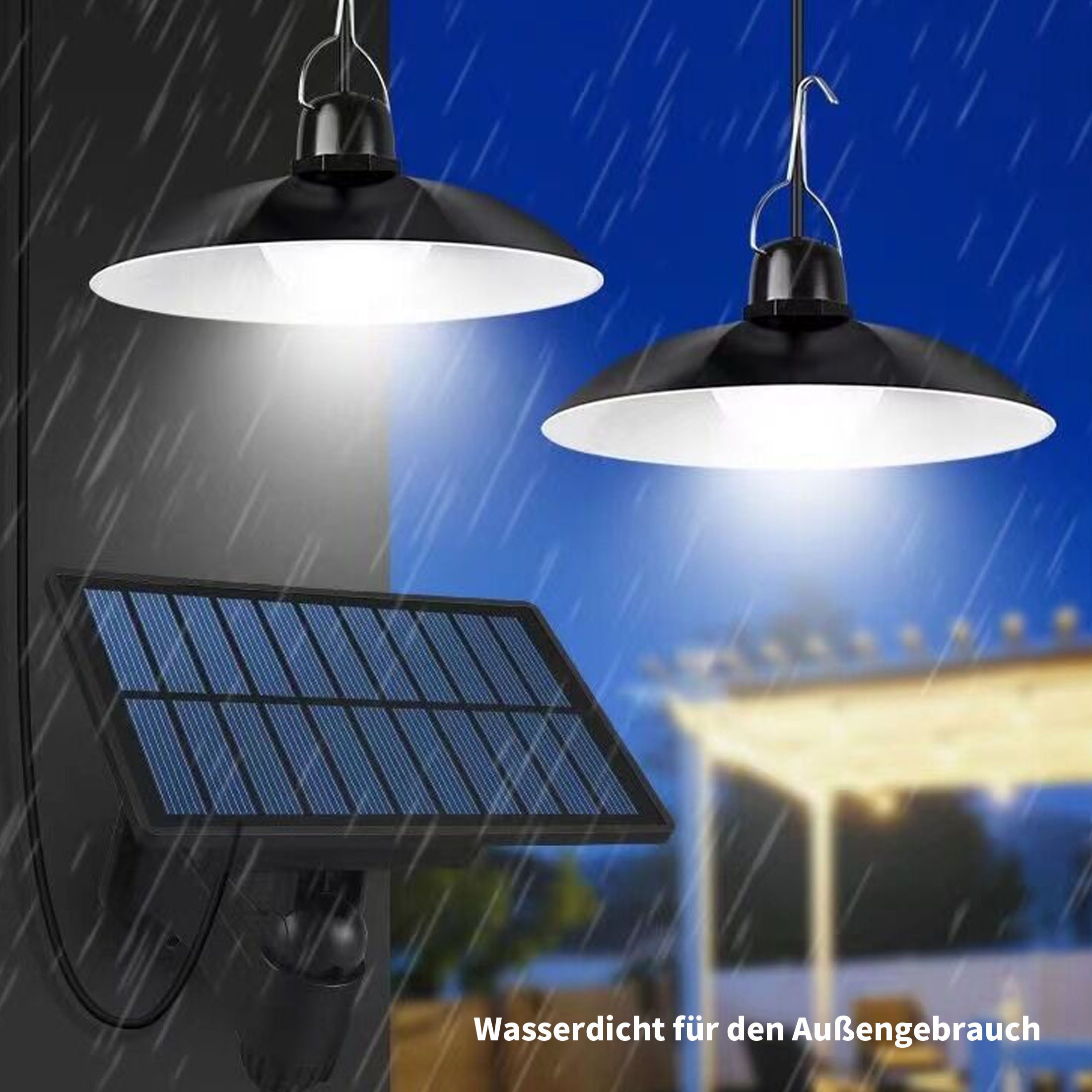 YINDN LED Solarleuchte, 2-Flammige Solarlampe mit günstig online kaufen