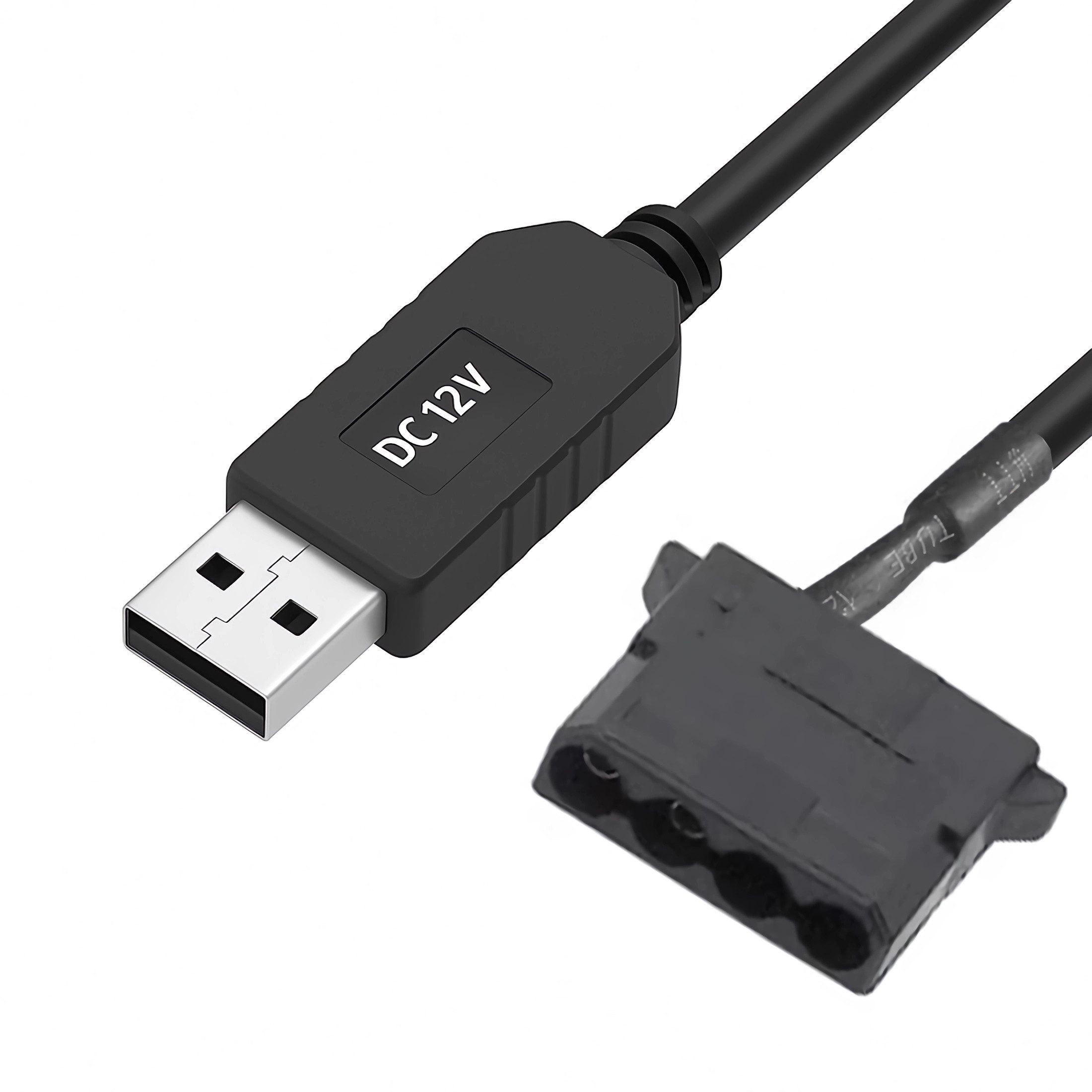 Bolwins A16 USB auf 4Pin Buchse Molex Adapterkabel für 12V PC Lüfter Fan 30cm Computer-Kabel, USB Typ A, 4pin Molex (30 cm), für 12V Lüfter
