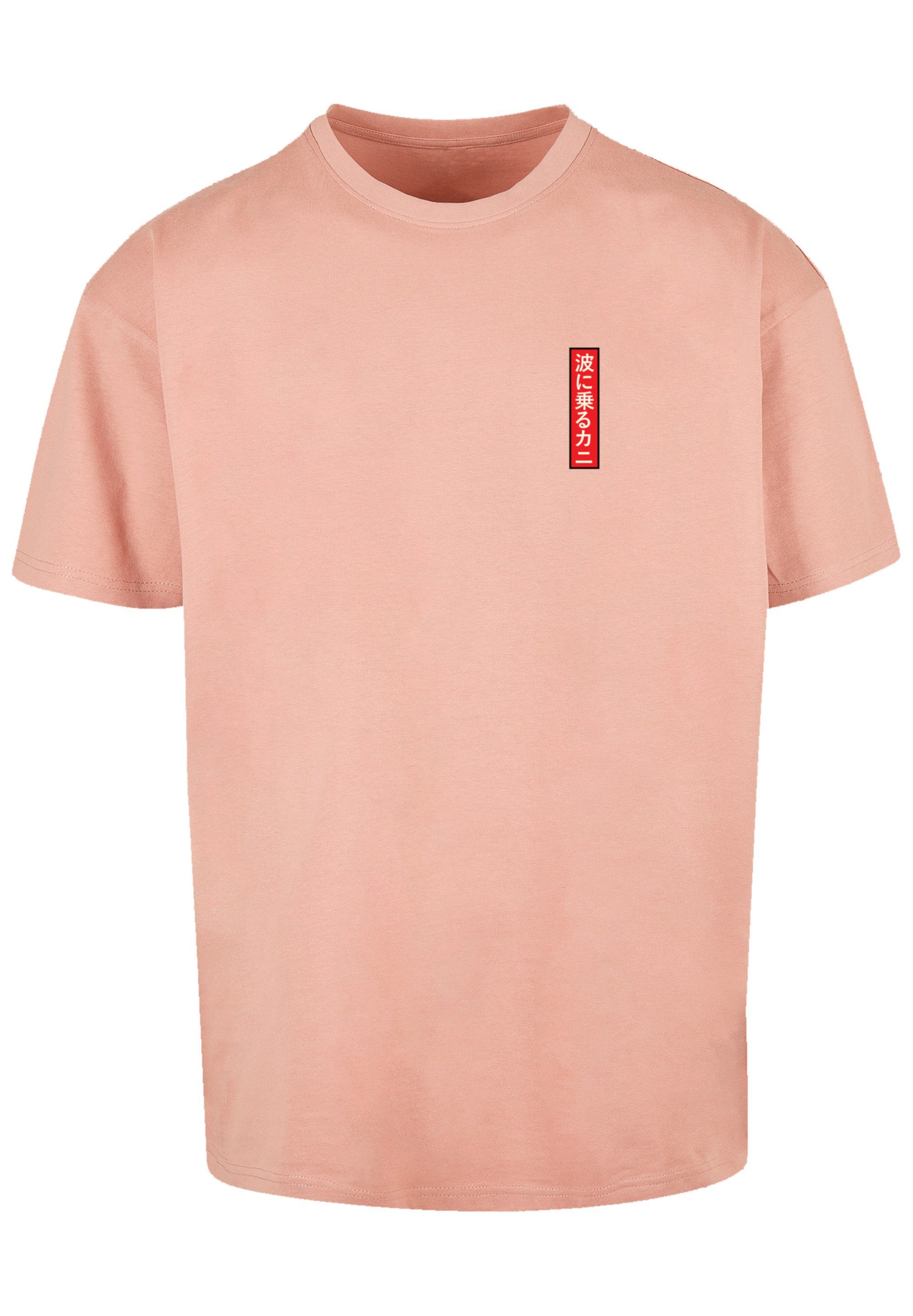 T-Shirt Kanji F4NT4STIC Japan Print Crab amber