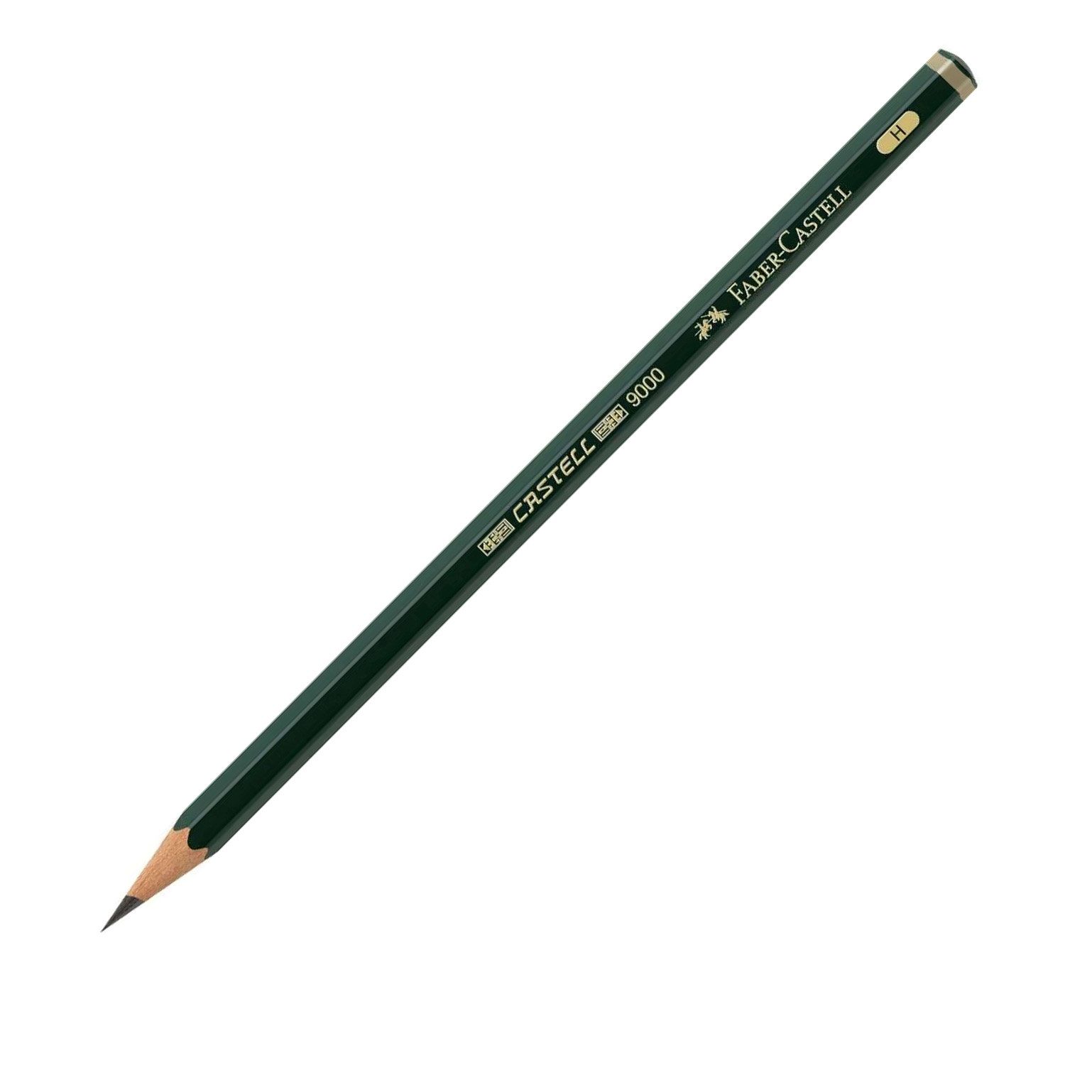 Faber-Castell Bleistift Bleistift Castell 9000 H zum Zeichnen und Schreiben