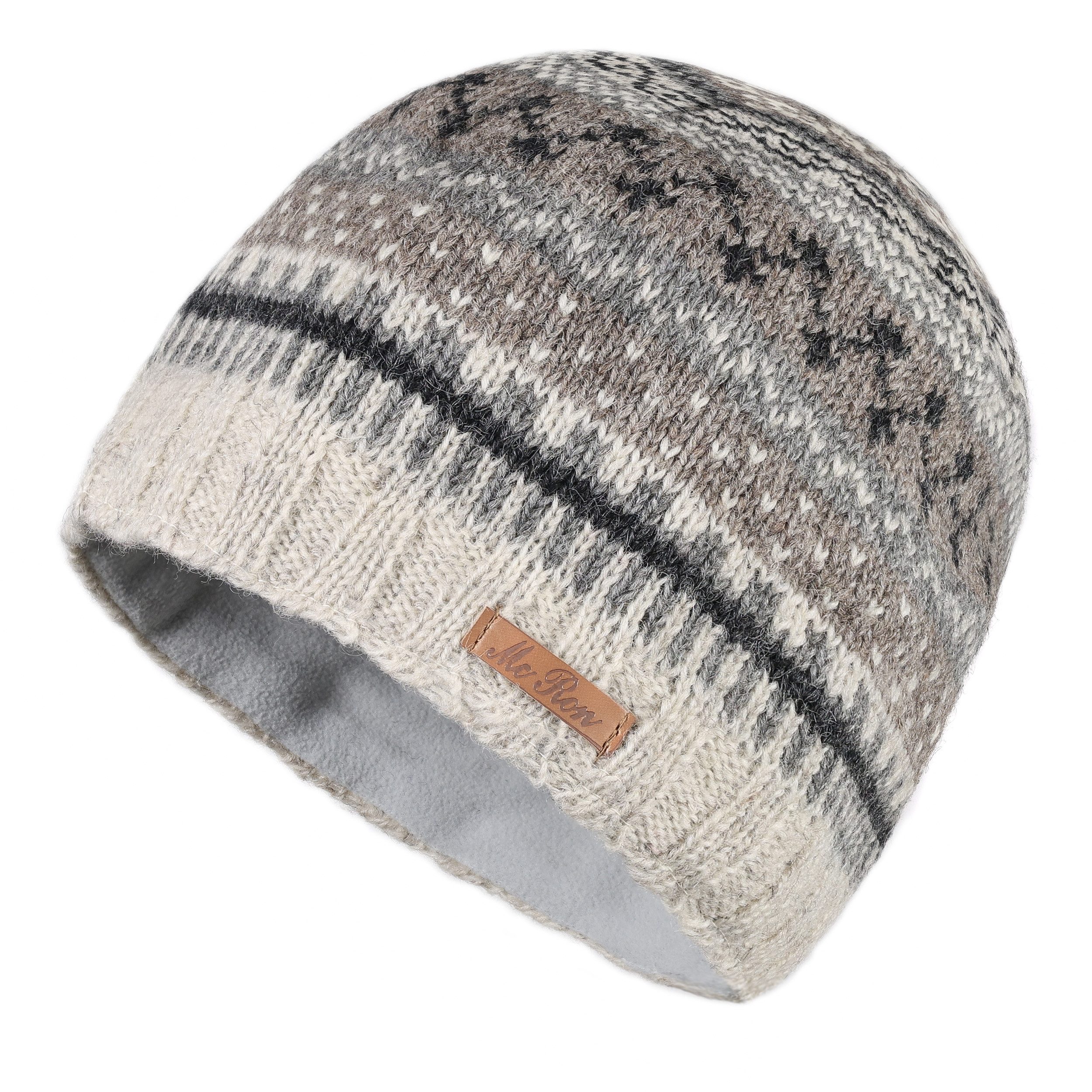 McRon Strickmütze Wollmütze Modell Mago im Norweger Muster günstig online kaufen