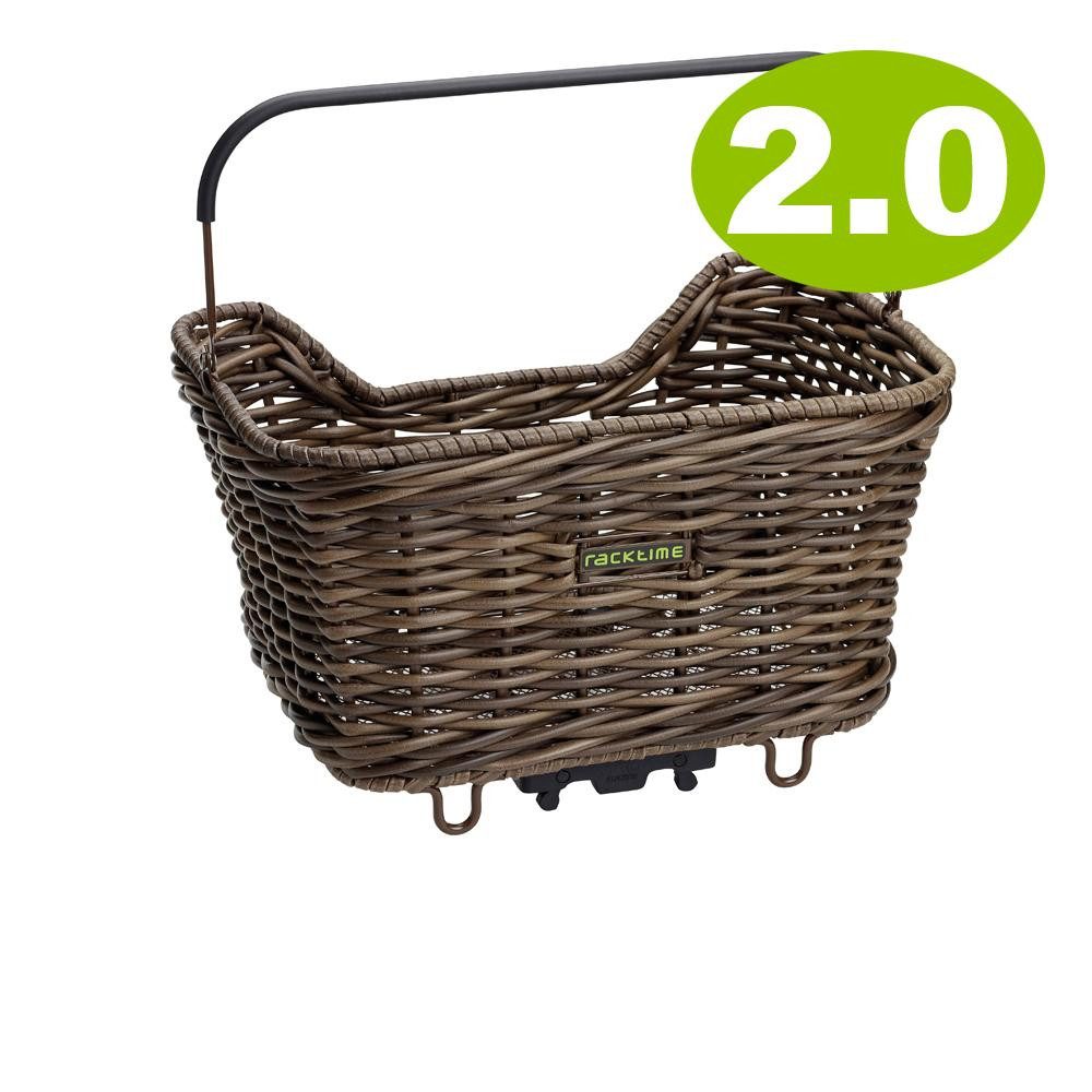 racktime Fahrradkorb Racktime Korb Bask-it WILLOW 2.0 braun 20 Liter - Gepäckträgerkorb