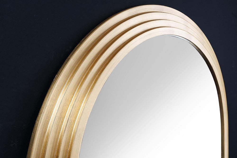 riess-ambiente Spiegel ART DECO 160cm gold (Einzelartikel, 1-St), Flur · Kunststoff · Rahmen · Rundbogen · Ganzkörper · Groß · Modern