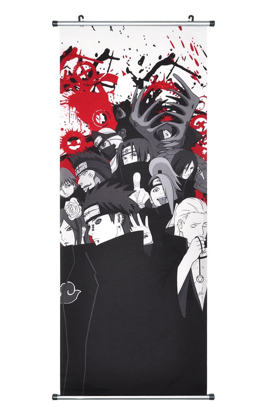 Kakemono aus Stoff Großes Naruto Rollbild Itachi Uchiha Sunrise 100x40cm 